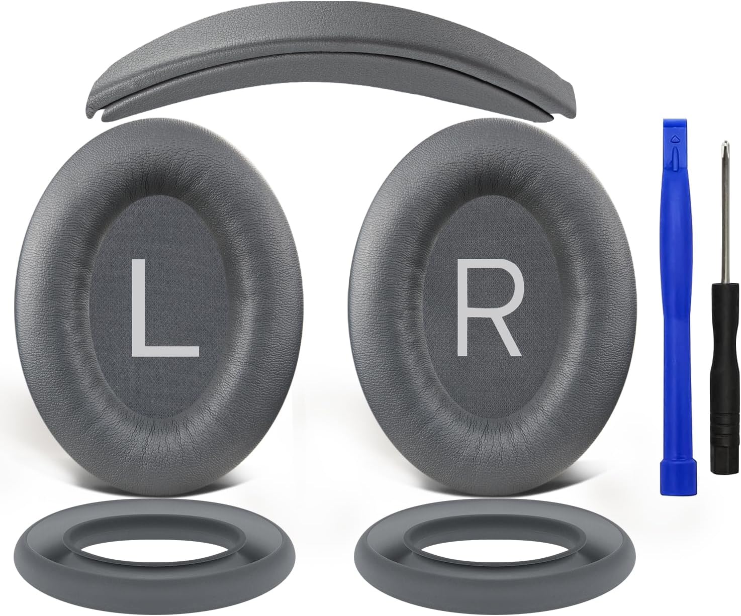SOULWIT Replacement Kit for Bose QuietComfort 45 Series, Earpads + Headband + Earpads Cover