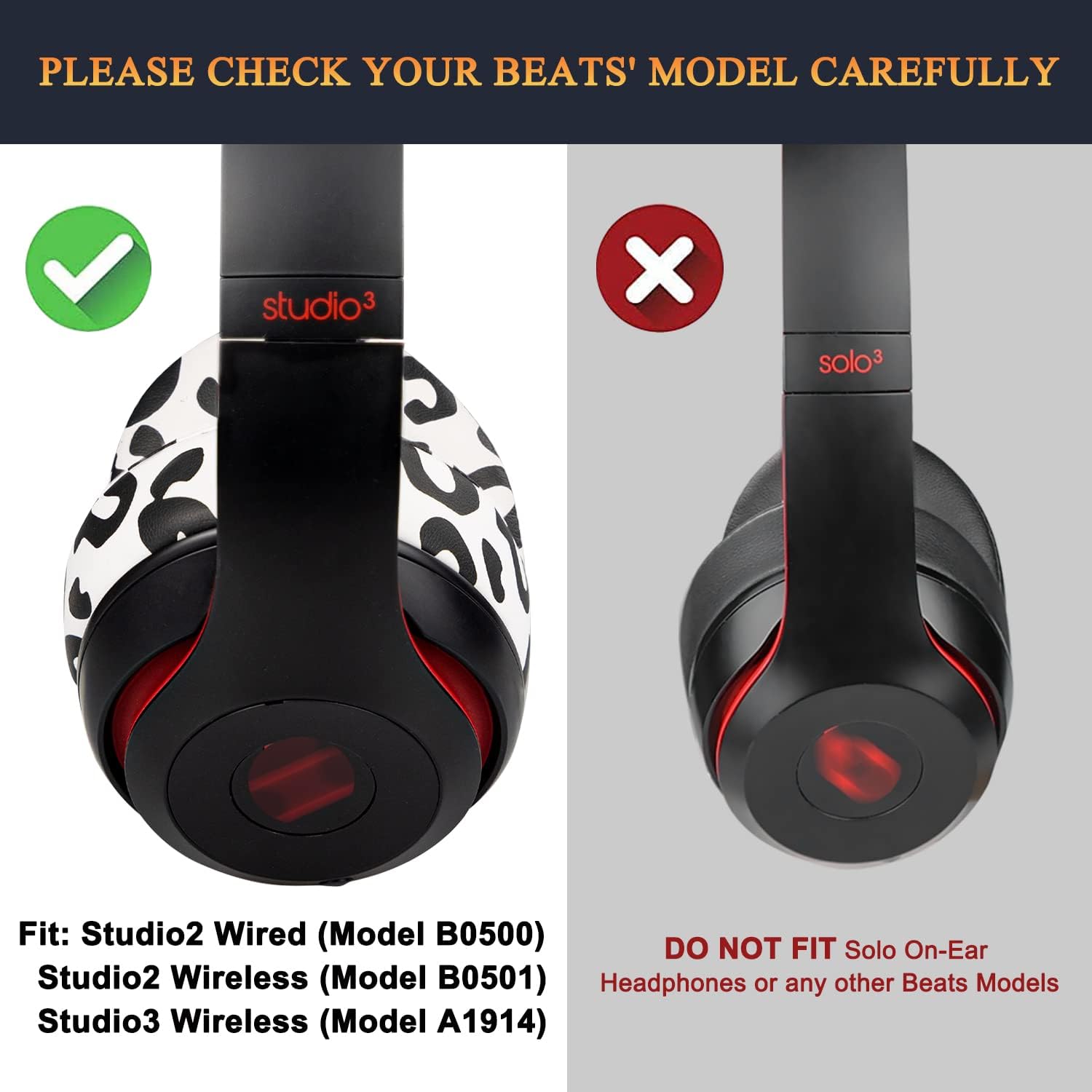 SoloWIT Earpads for Beats Studio 2 & Studio 3 - Protein Leather