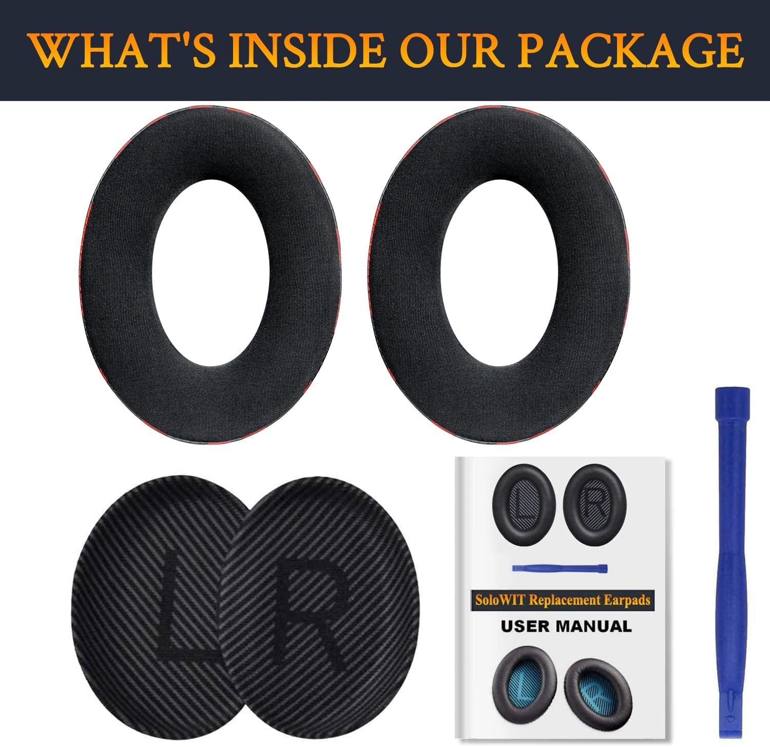 SoloWIT Earpads for Bose QuietComfort 35 Series - Cooling Gel