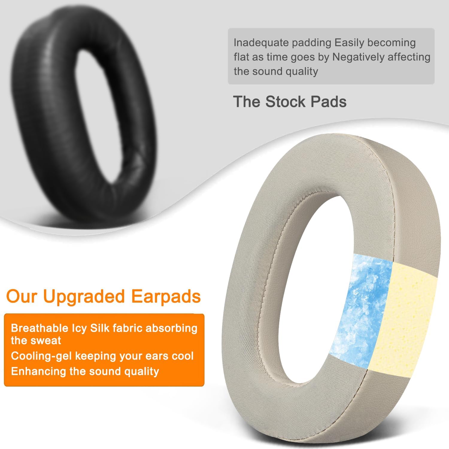 SOULWIT Earpads for Jabra Elite 85h - Cooling Gel