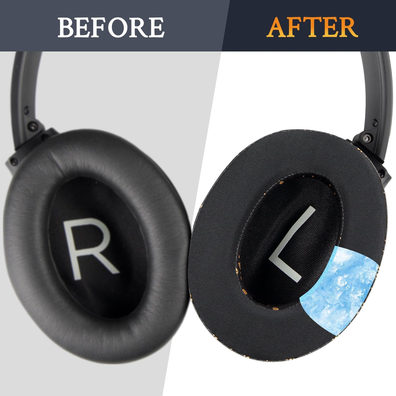 SOULWIT Earpads for Bose QuietComfort 45 Series - Cooling Gel