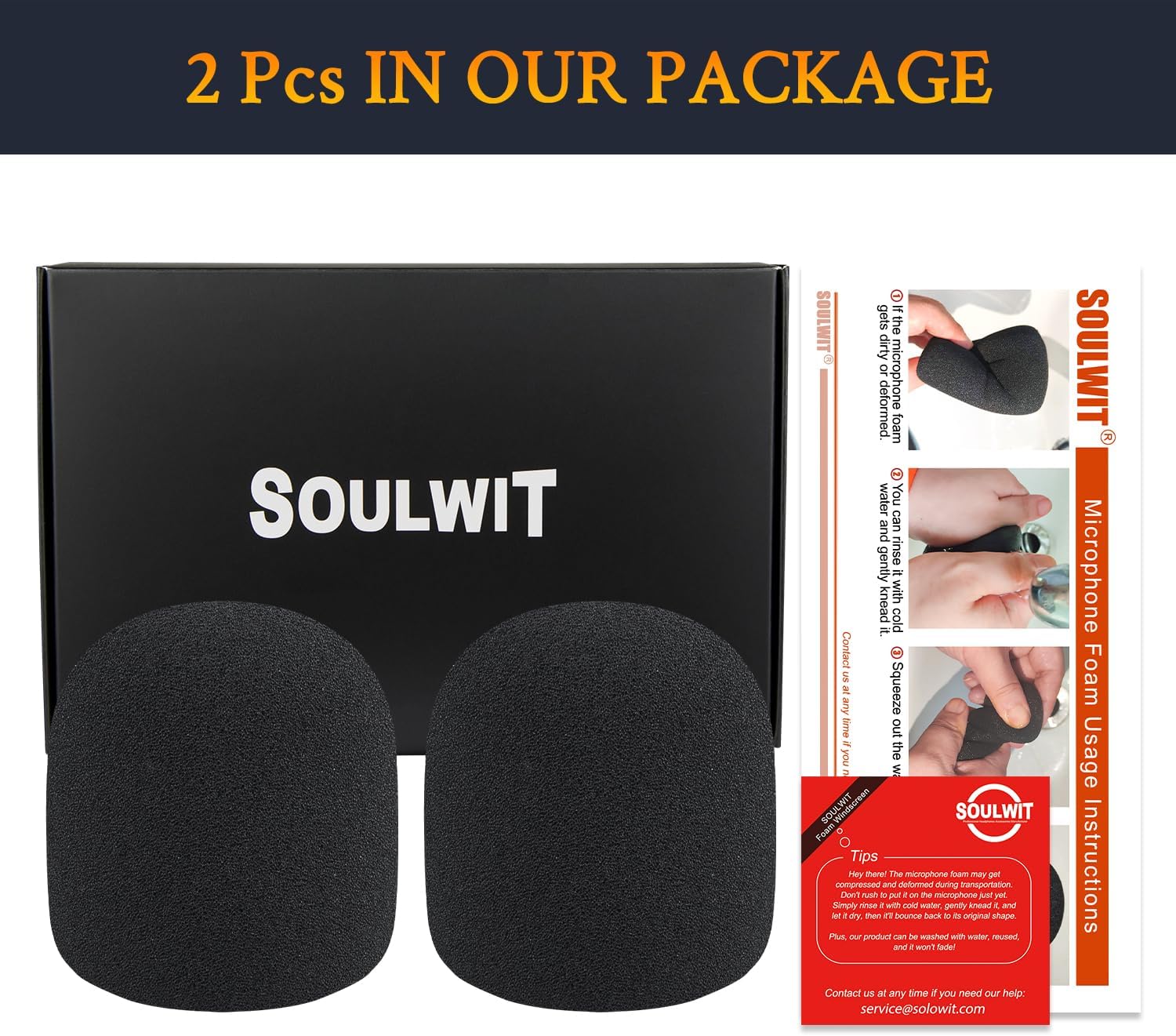 SOULWIT 2Pcs Microphones Pop Filter for Audio-Technica ATR2100X-USB