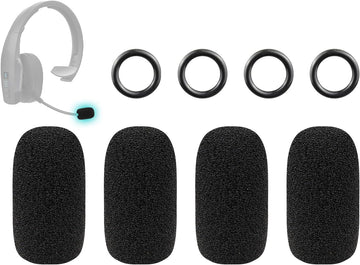 SOULWIT Microphone Pop Filter for BlueParrott B250-XT/B350-XT/C400-XT/B450-XT/S450-XT/B550-XT/B650-XT/S650-XT - 4Pcs