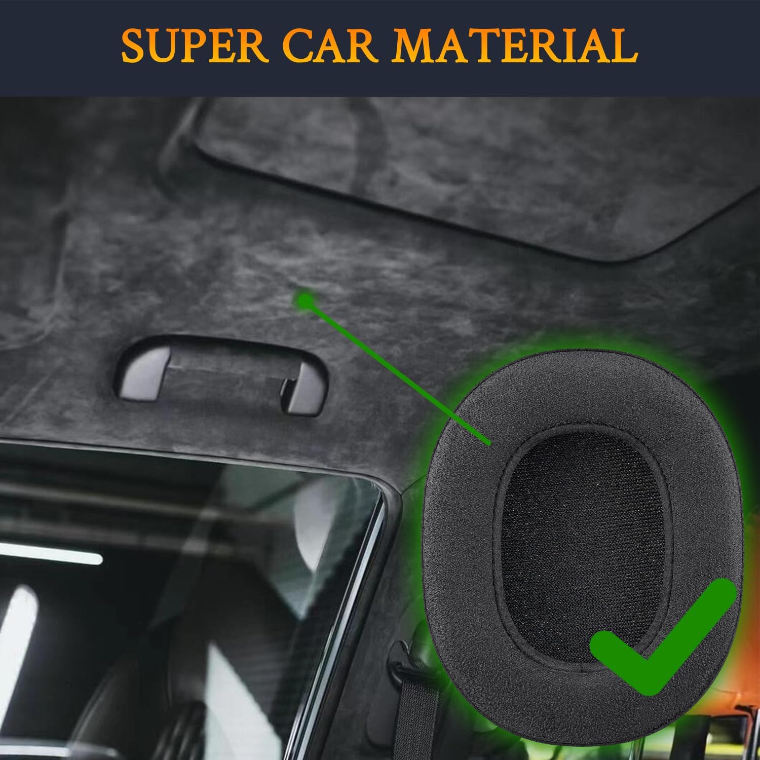 SOULWIT Earpads for Skullcandy Hesh 3/ANC/Evo & Crusher Wireless/ANC/Evo & Venue ANC - Micro Suede