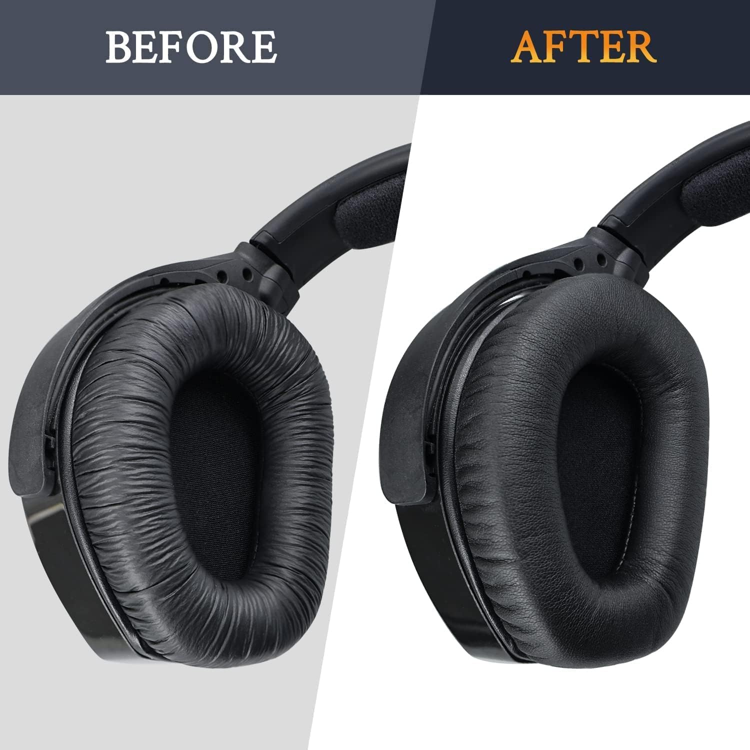 SOULWIT Earpads for Sennheiser RS165, RS175, RS185, RS195 - Protein Leather