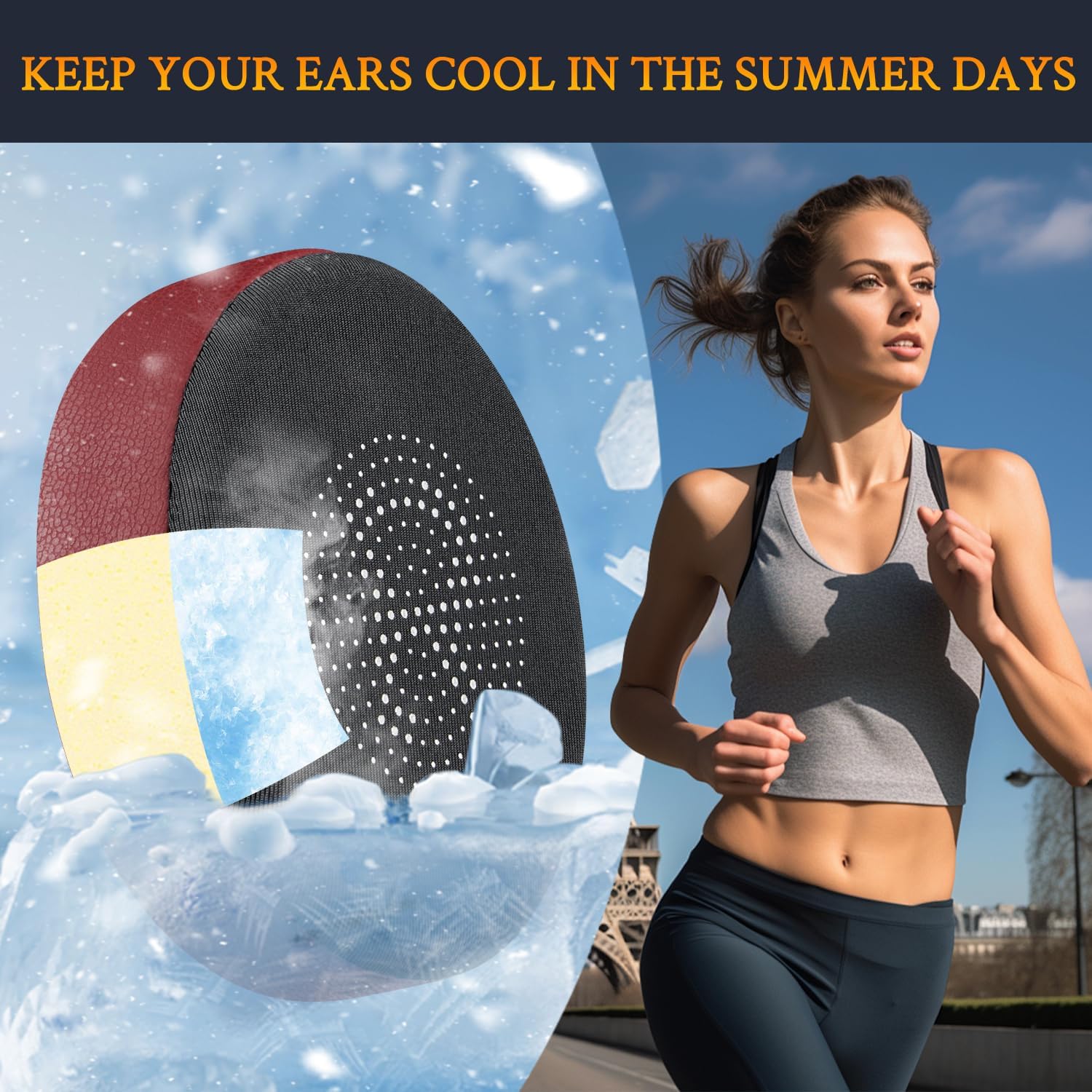 SOULWIT Earpads for Jabra Evolve2 65/40, Elite 45h - Cooling Gel