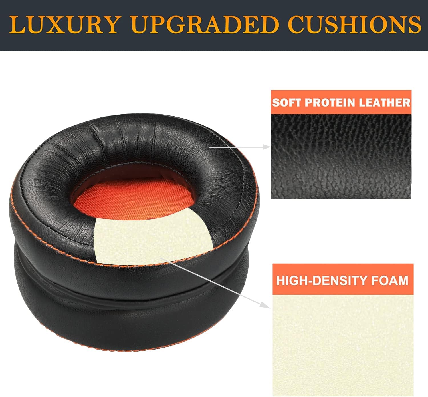 SOULWIT Earpads for SteelSeries Siberia 800/X800/P800, Siberia 840, SteelSeries H - Protein Leather