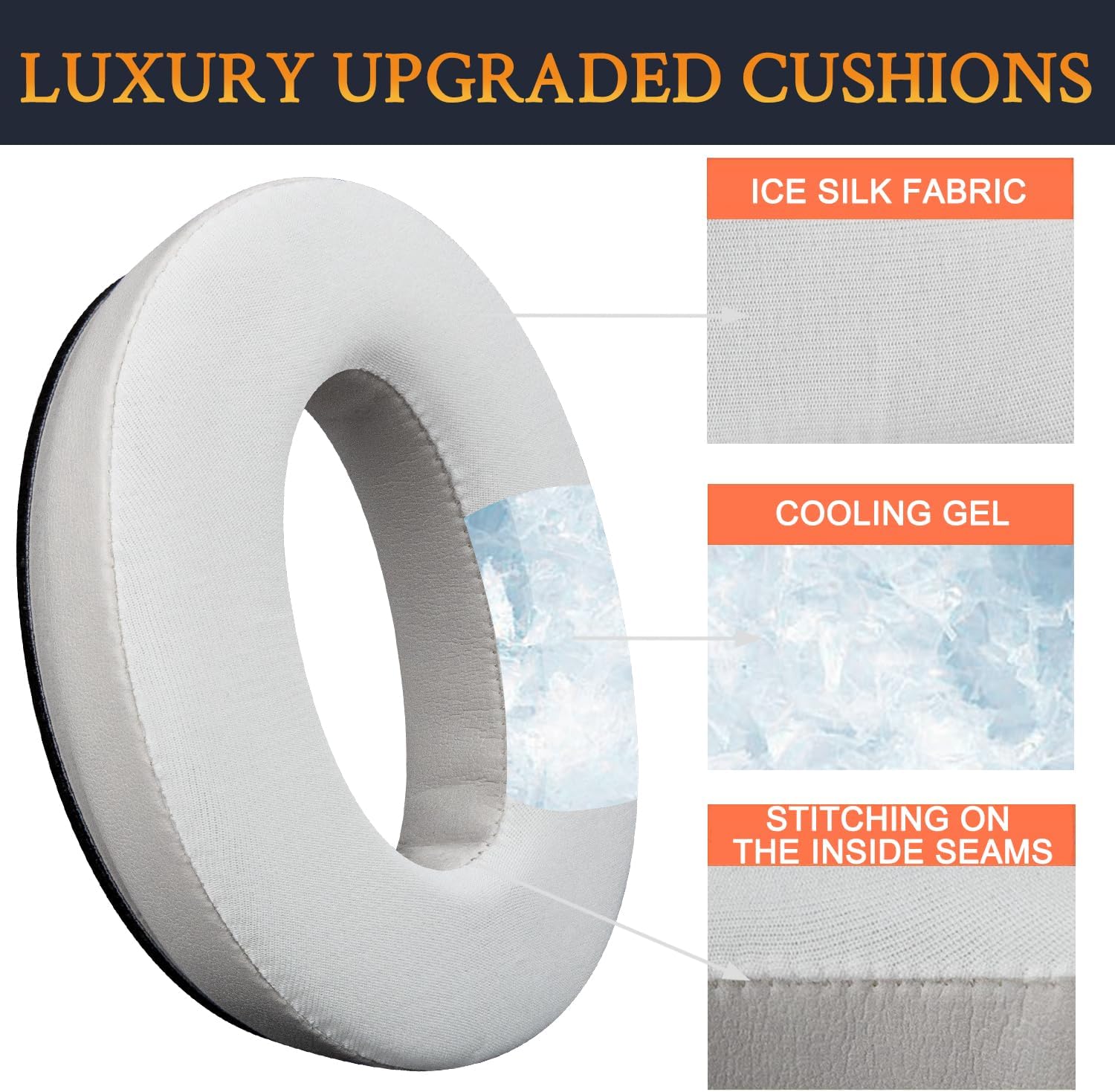SOULWIT Earpads for Bose QuietComfort 45 Series - Cooling Gel