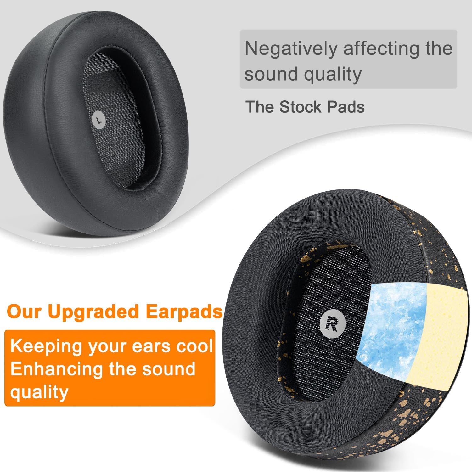 SOULWIT Earpads for Audeze Maxwell - Cooling Gel