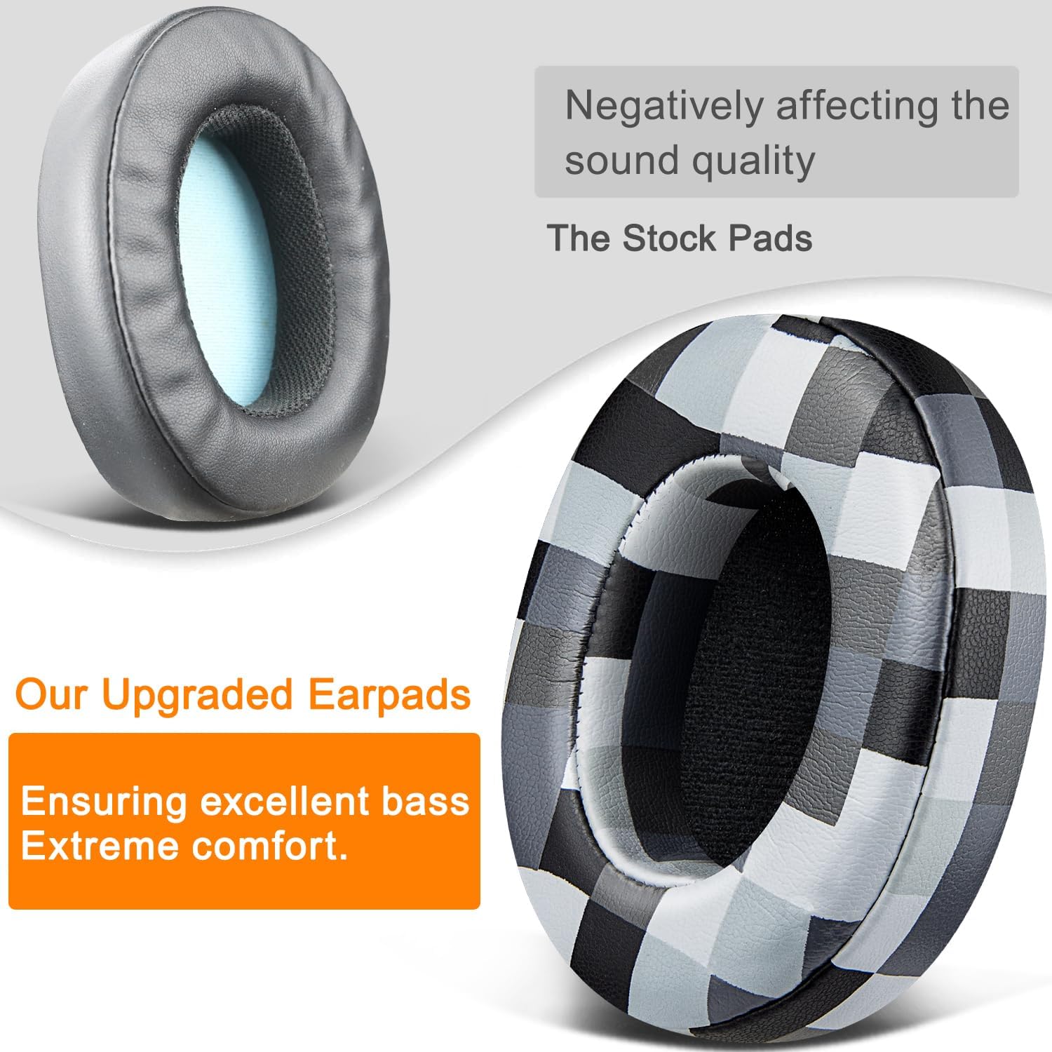 SOULWIT Earpads for Skullcandy Hesh 3/ANC/Evo & Crusher Wireless/ANC/Evo & Venue ANC - Protein Leather