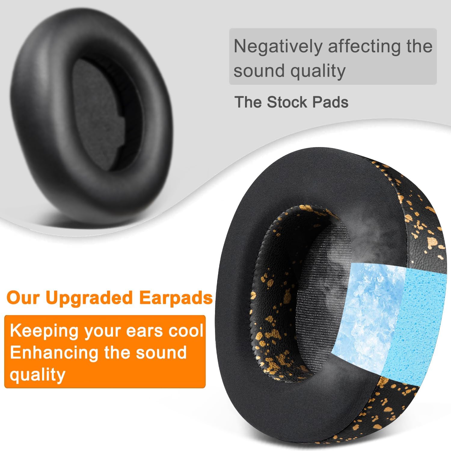 SOULWIT Earpads for SteelSeries Arctis Nova Pro Wireless, Arctis Nova Elite -  Cooling Gel