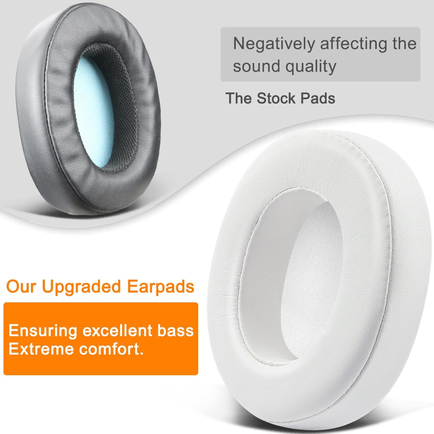 SOULWIT Earpads for Skullcandy Hesh 3/ANC/Evo & Crusher Wireless/ANC/Evo & Venue ANC - Protein Leather
