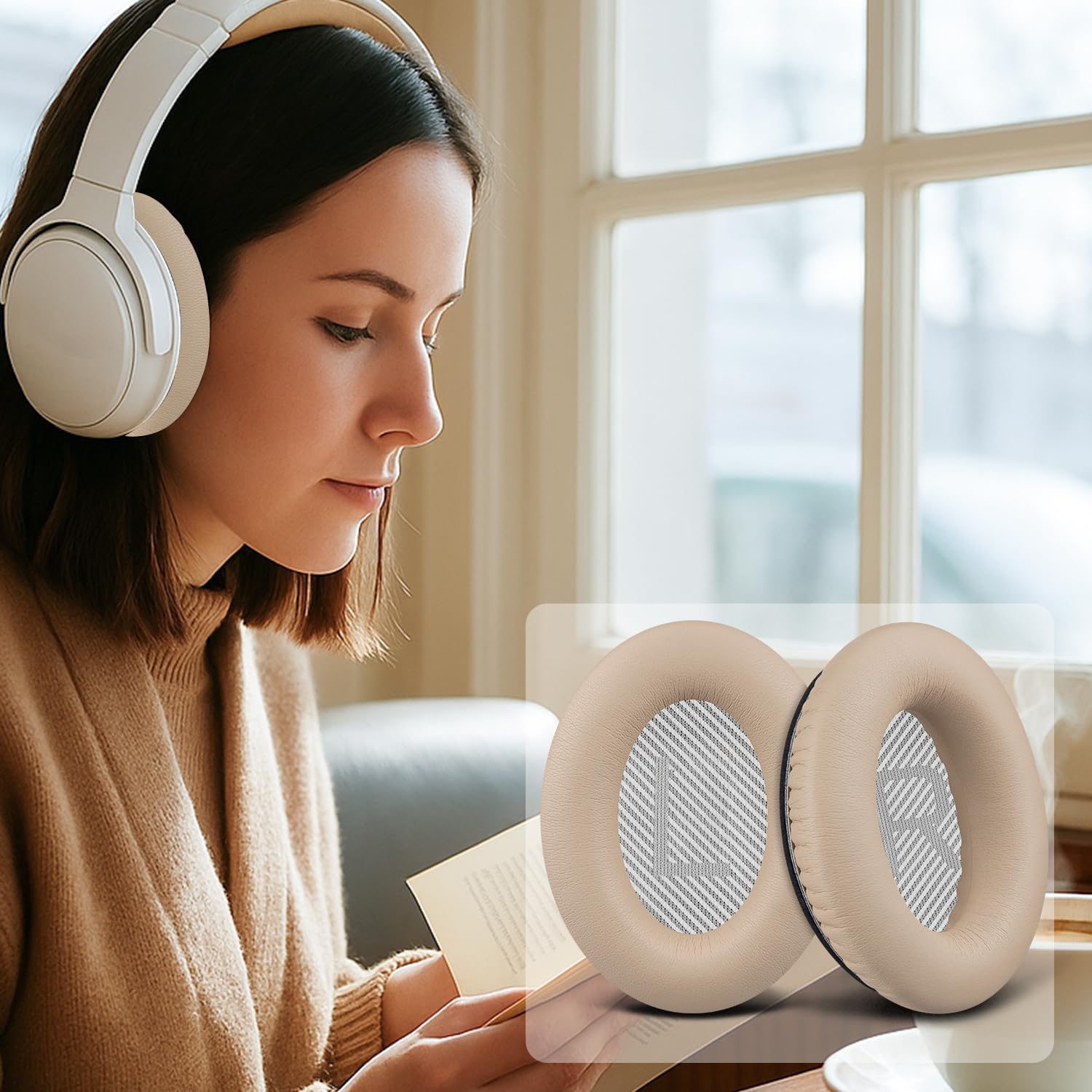 SoloWIT Earpads for Bose SoundLink Around-Ear Wireless Headphones II (AE2 Wireless) - Protein Leather