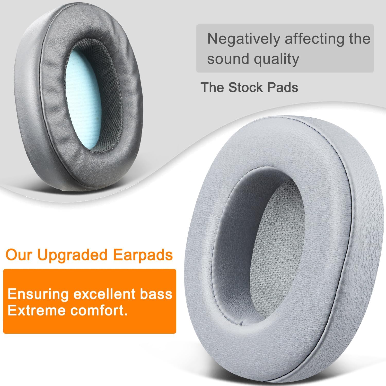 SOULWIT Earpads for Skullcandy Hesh 3/ANC/Evo & Crusher Wireless/ANC/Evo & Venue ANC - Protein Leather