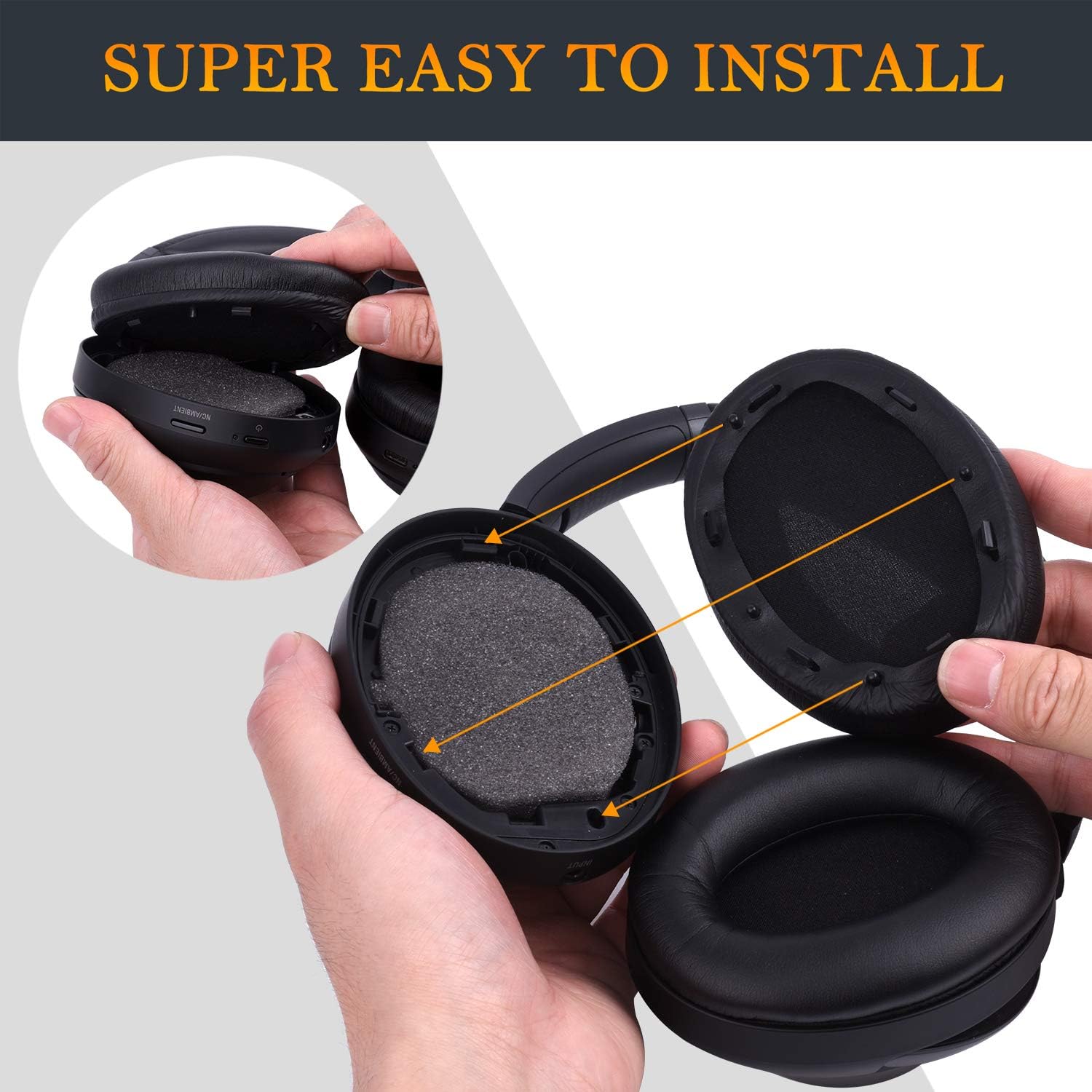 SOULWIT Earpads for Sony WH-1000XM3 - Protein Leather