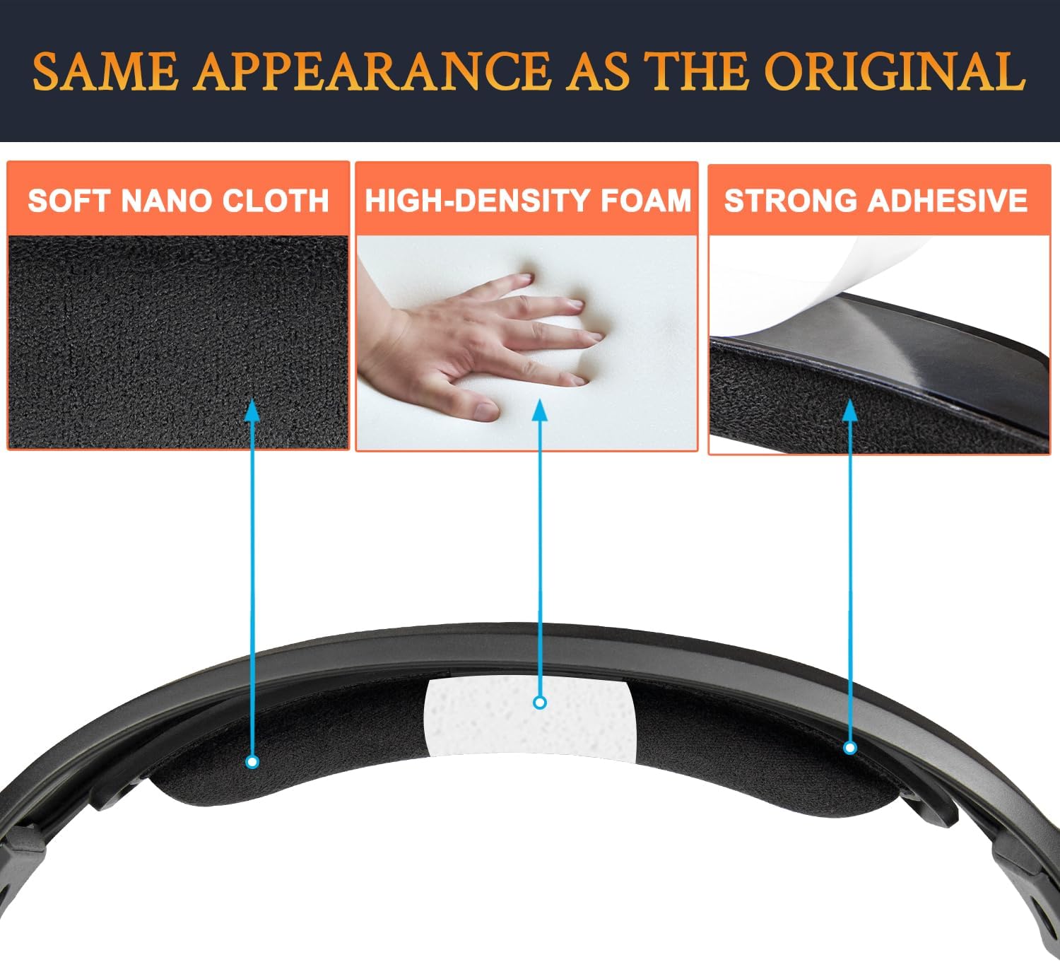 SOULWIT Headband for Astro A40, A40 TR, A50, A50 X - Nano Cloth