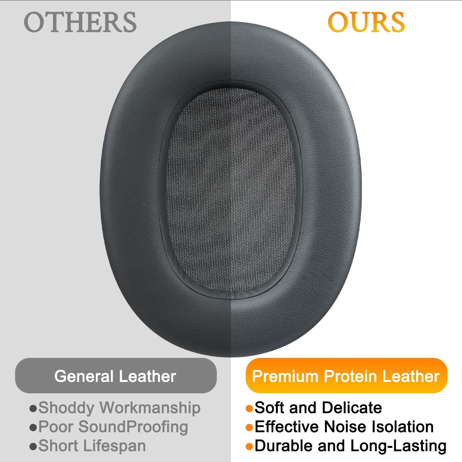 SOULWIT Earpads for Sony ULT WEAR (Model: WH-ULT900N) - Protein Leather
