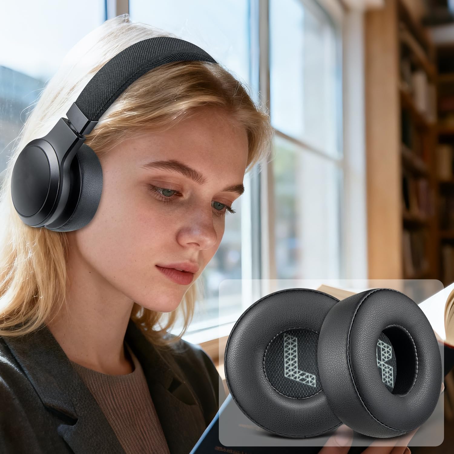 SOULWIT Earpads for JBL Live 670NC - Protein Leather
