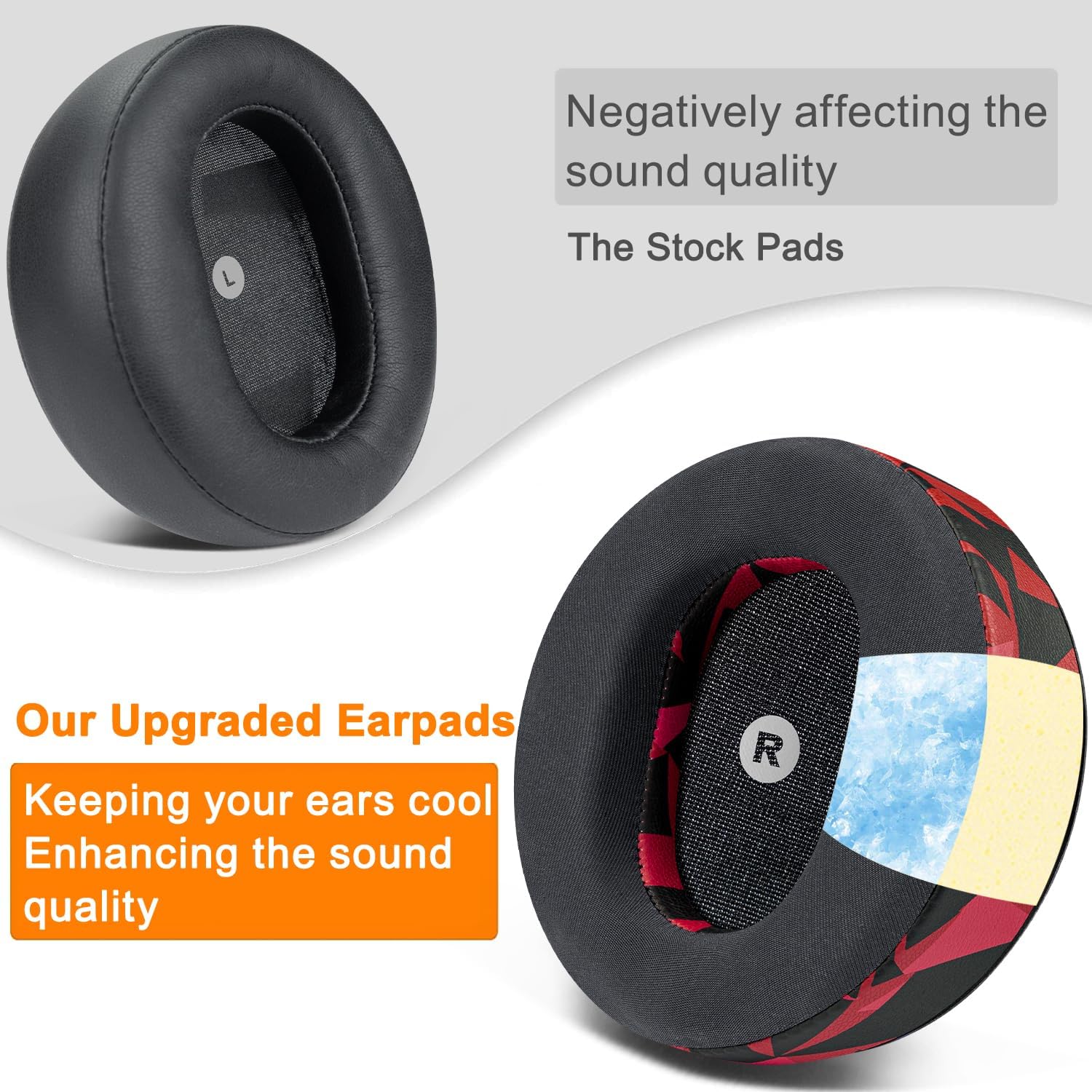 SOULWIT Earpads for Audeze Maxwell - Cooling Gel