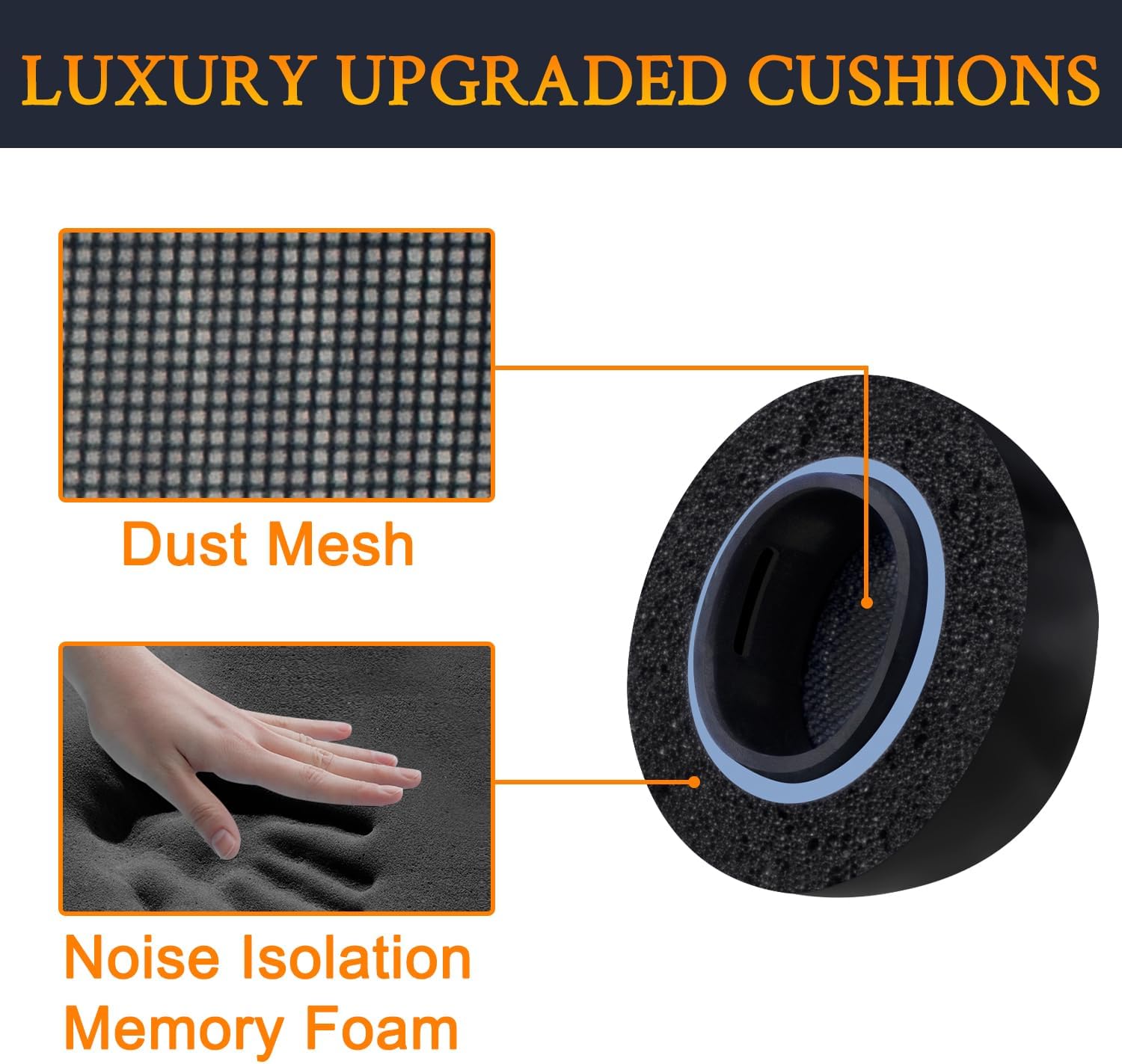 SOULWIT Memory Foam Ear Tips for AirPods Pro 3 - 5 pairs