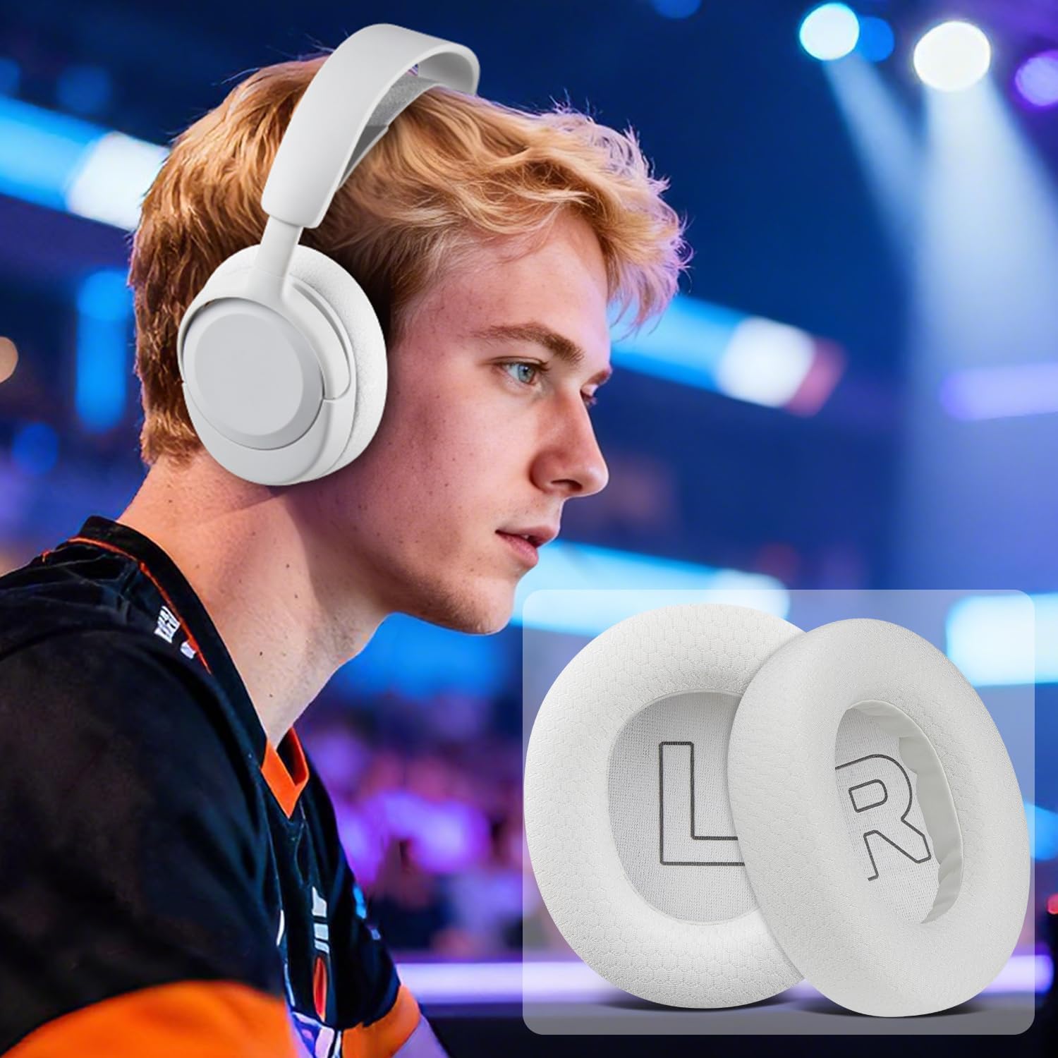SOULWIT Earpads for SteelSeries Arctis Nova Pro Wired, Arctis Nova 1/3 Wired, Arctis Nova 4/5/7 Wireless - Mesh Fabric