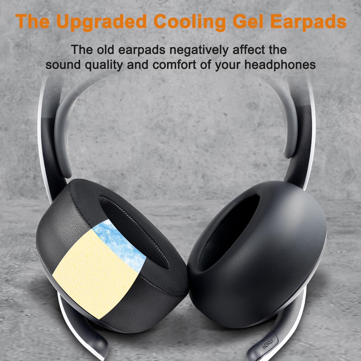 SOULWIT Earpads for Sony PlayStation PS5 Pulse Elite - Cooling Gel