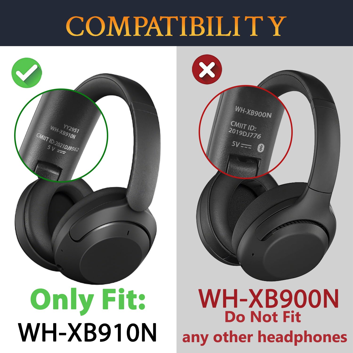 SOULWIT Headband for Sony WH-XB910N