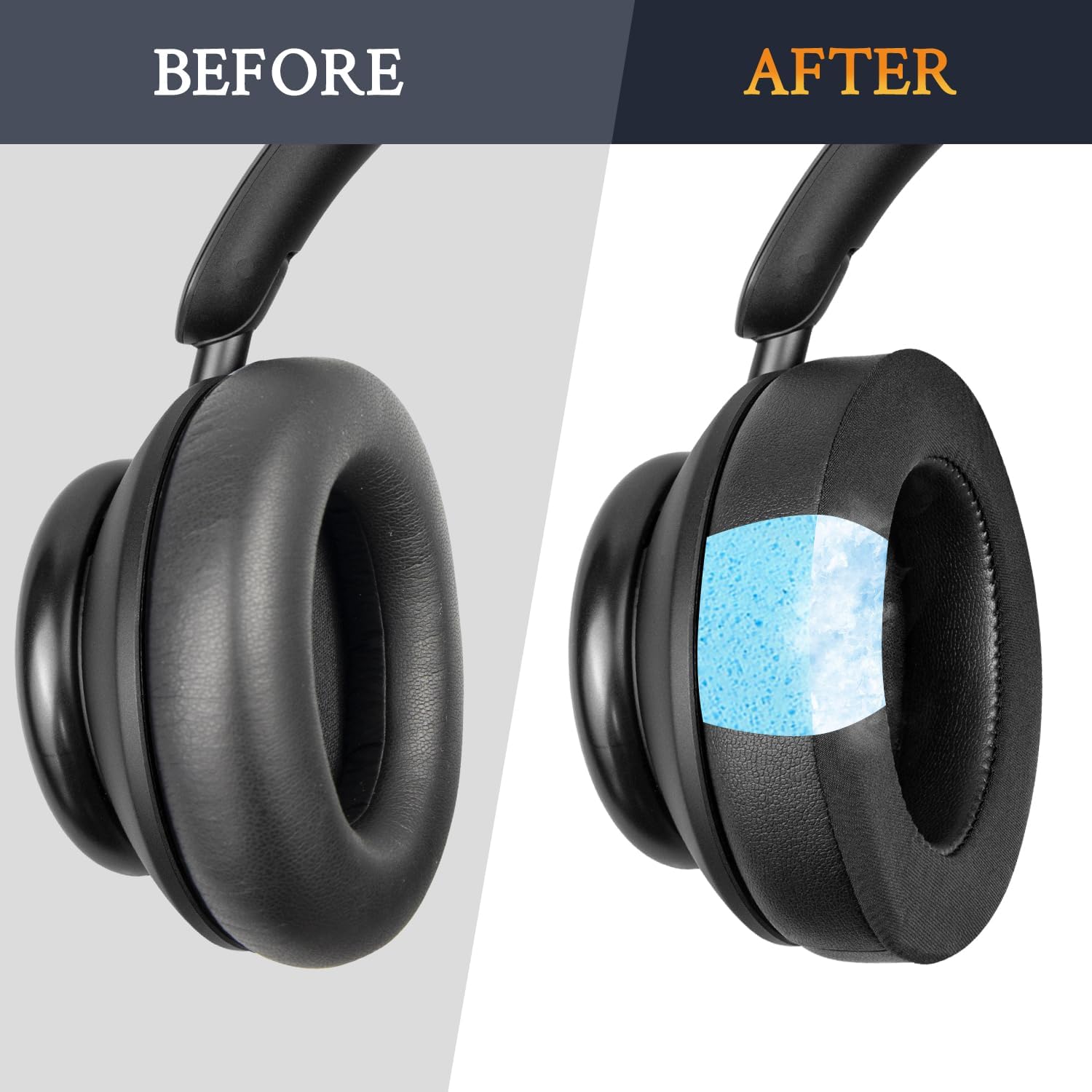 SOULWIT Earpads for Anker Soundcore Space Q45 - Cooling Gel