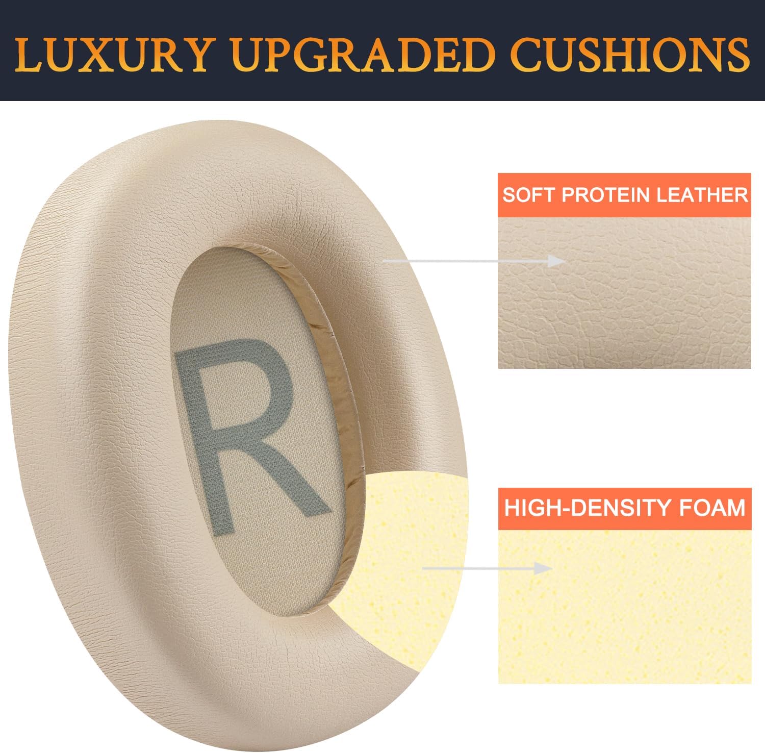 SOULWIT Earpads for TOZO HT2, HT3 - Protein Leather