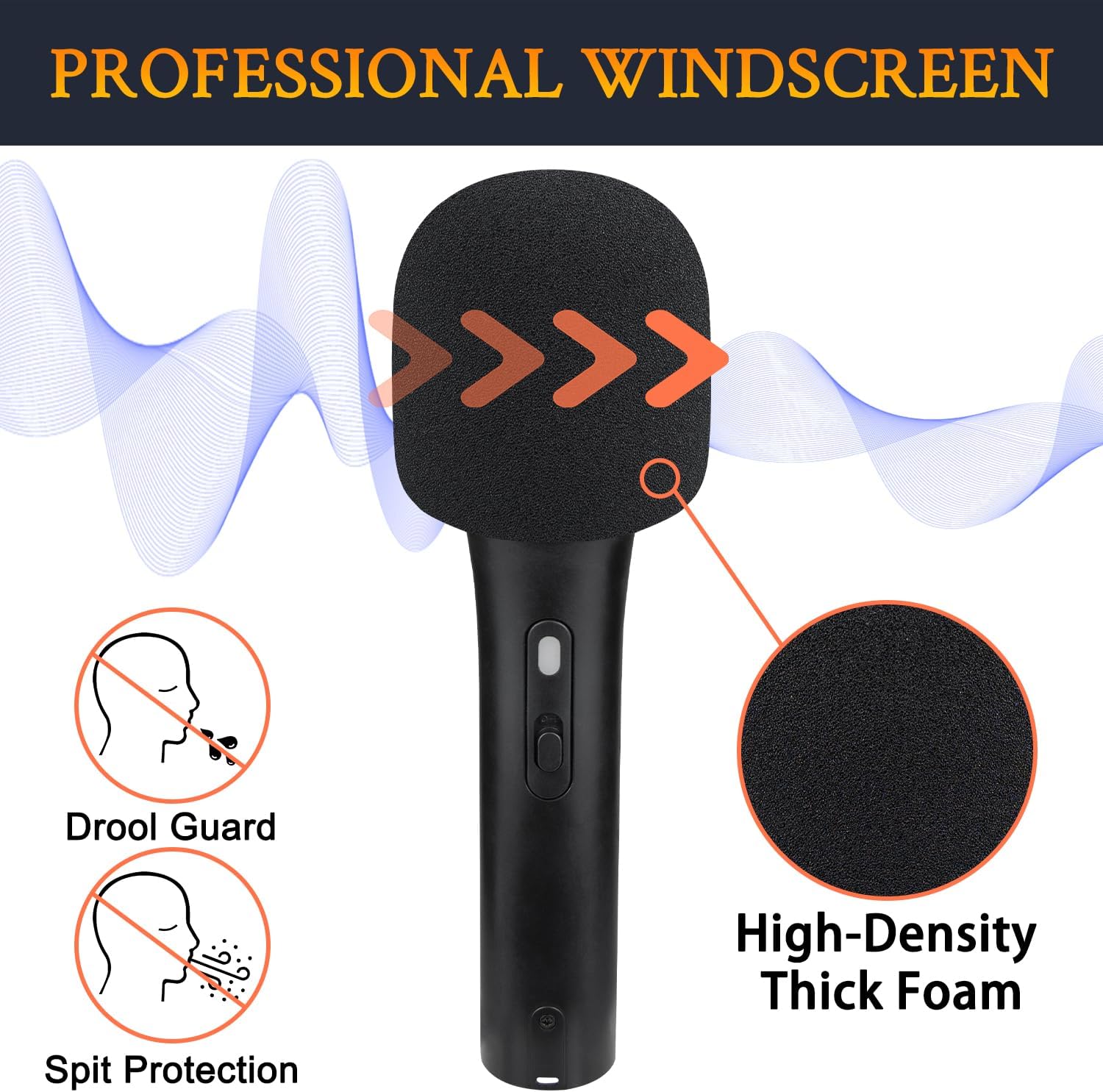 SOULWIT 2Pcs Microphones Pop Filter for Audio-Technica ATR2100X-USB