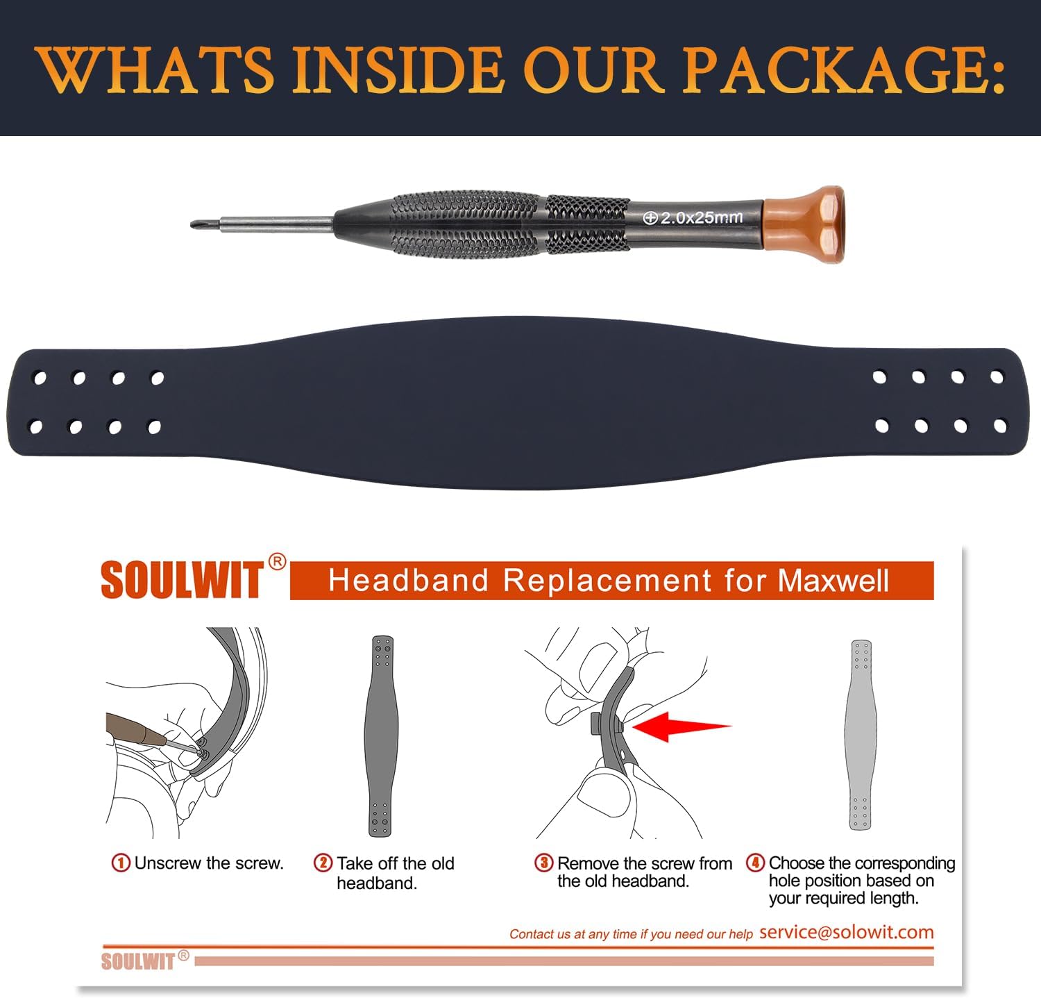 SOULWIT Silicone Headband for Audeze Maxwell