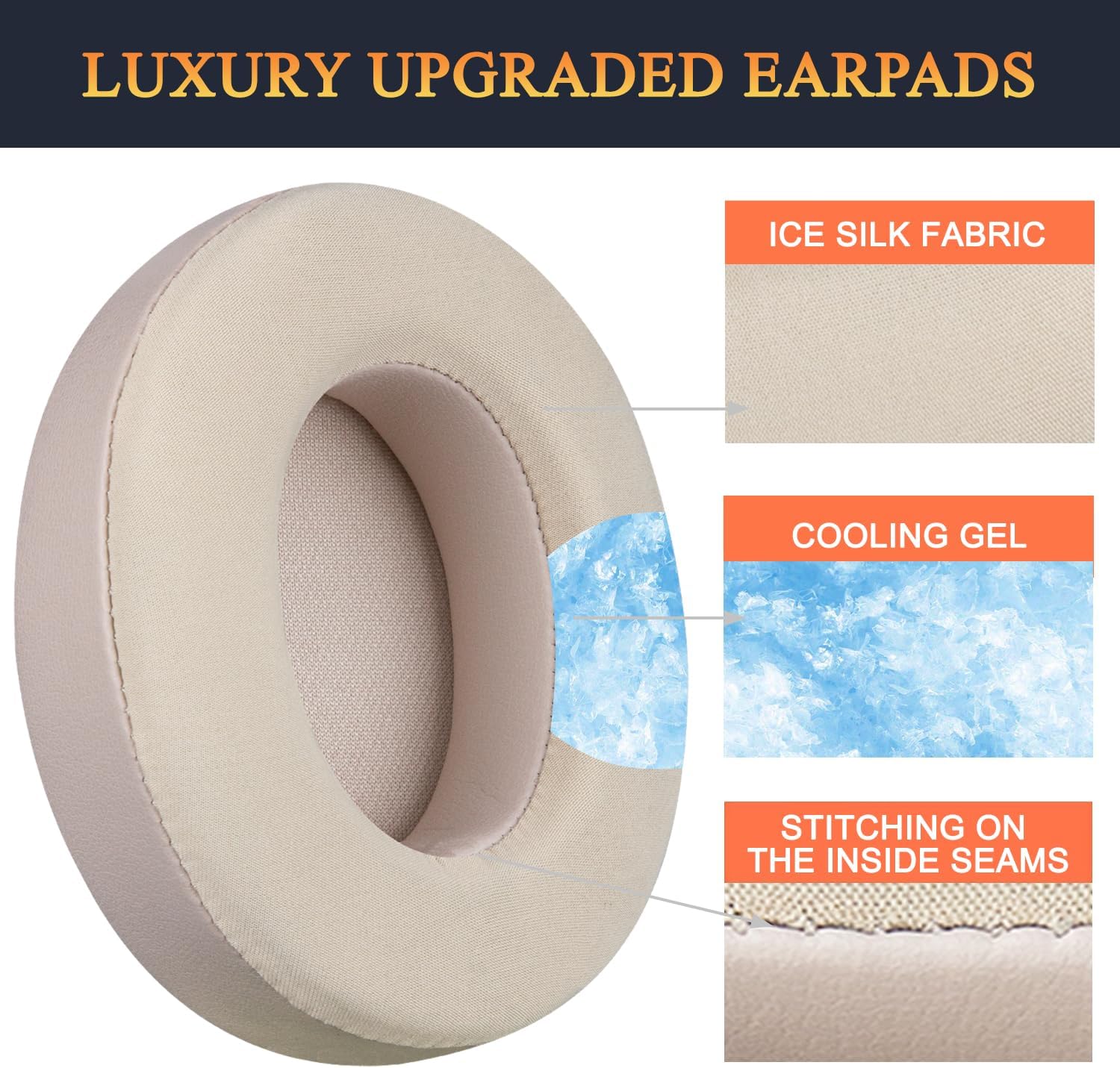 SoloWIT Earpads for Beats Studio 2 & Studio 3 - Cooling Gel