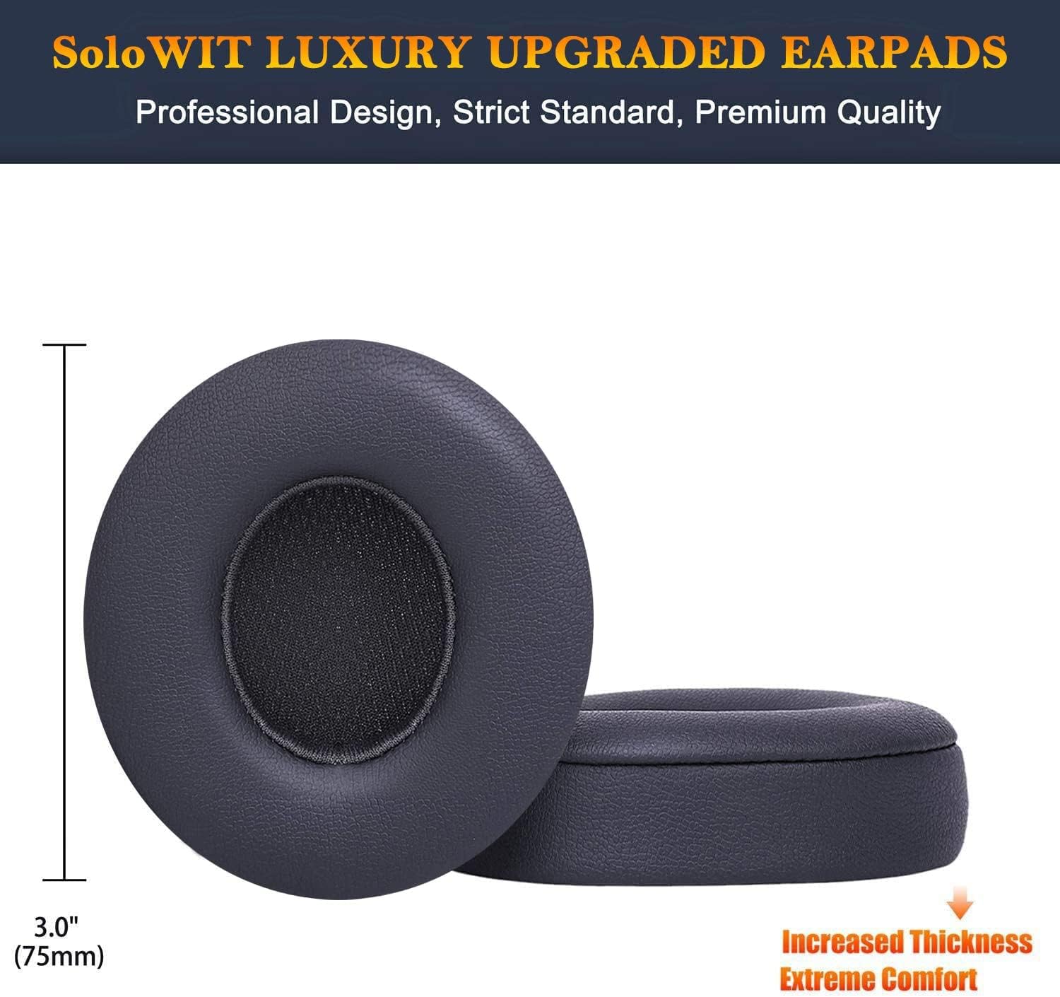 SoloWIT Earpads for Beats Solo 2 & Solo 3 - Protein Leather