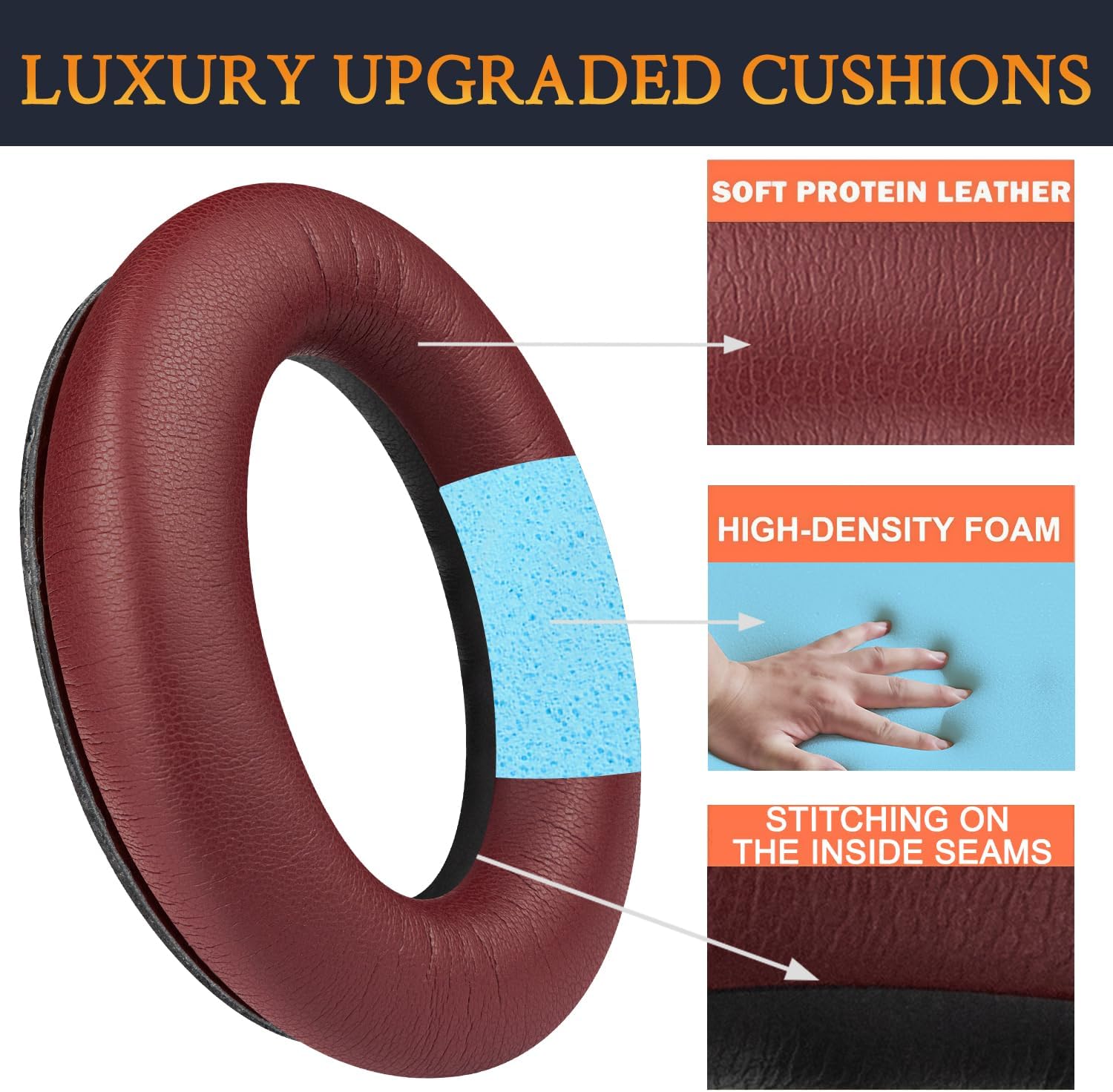 SOULWIT Earpads for Bose QuietComfort 45 Series - Protein Leather