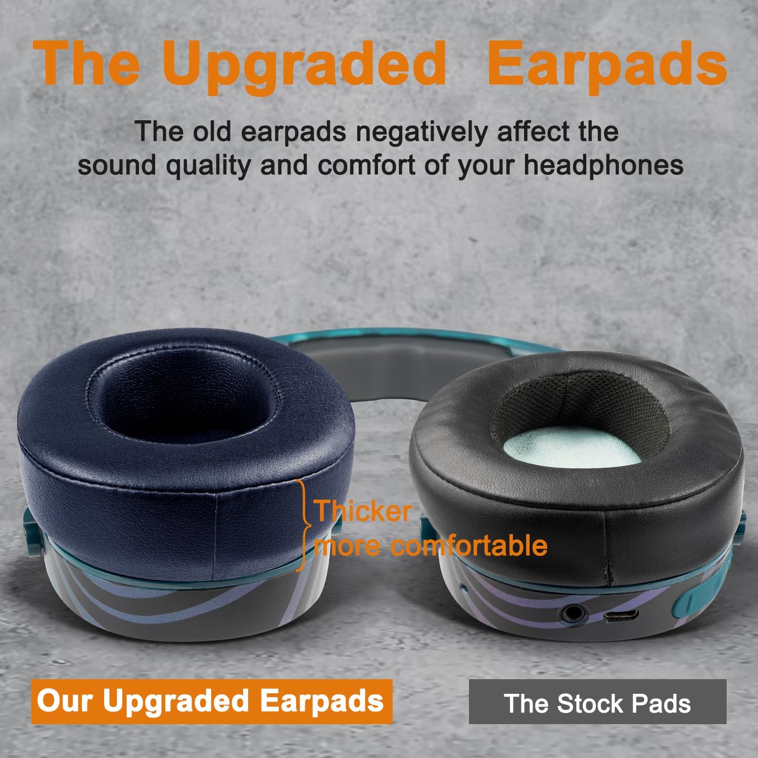 SOULWIT Earpads for Skullcandy Hesh 3/ANC/Evo & Crusher Wireless/ANC/Evo & Venue ANC - Protein Leather