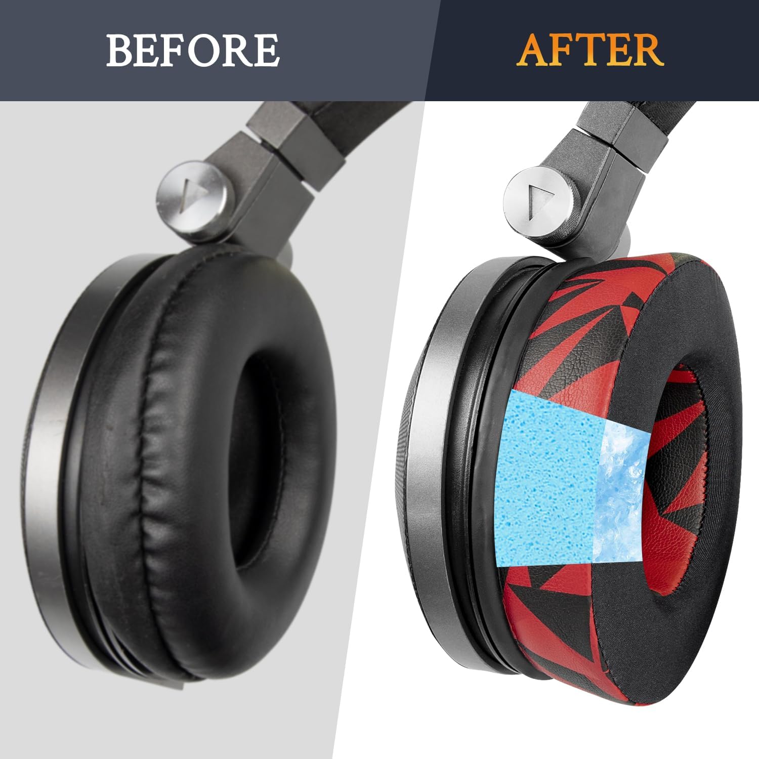 SOULWIT Earpads for JBL Synchros E50BT / S500 / S700 - Cooling Gel
