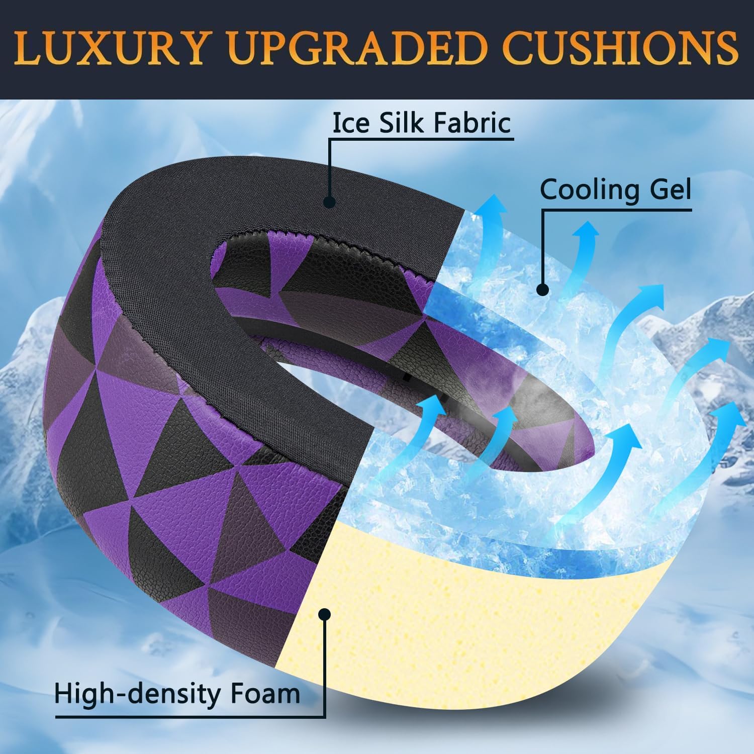 SOULWIT Earpads for Sony PlayStation PS5 Pulse Elite - Cooling Gel