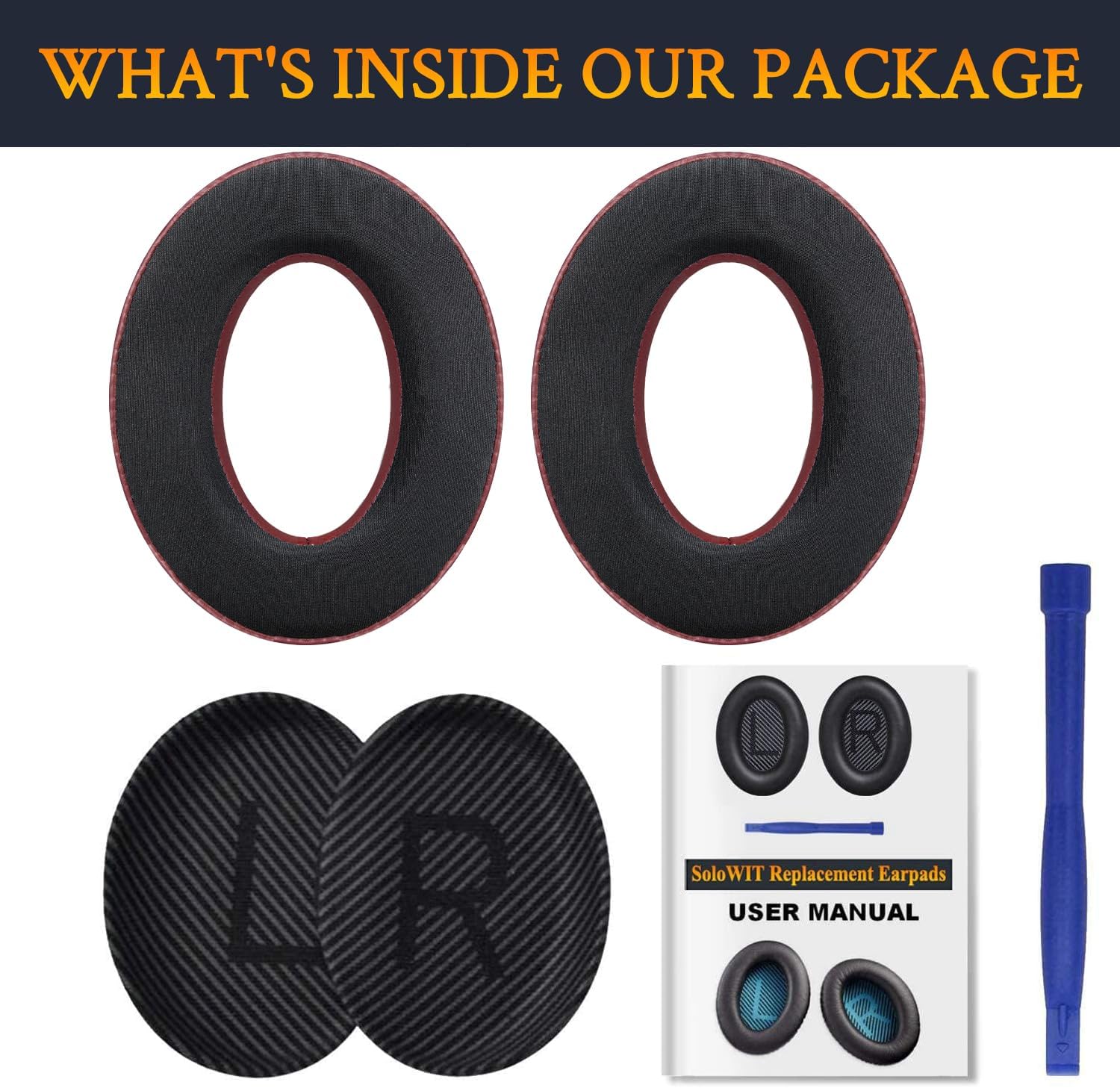 SoloWIT Earpads for Bose QuietComfort 35 Series - Cooling Gel
