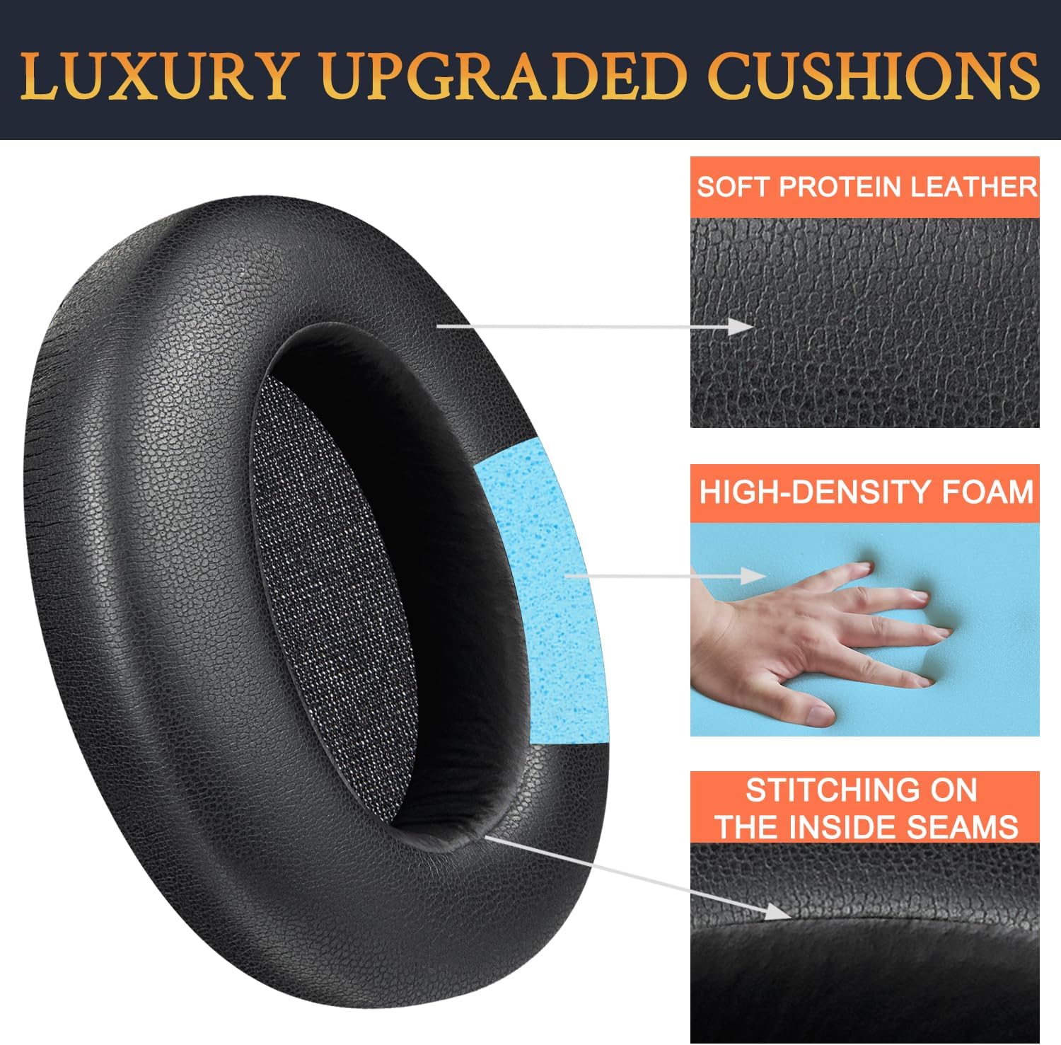SOULWIT Earpads for Sony WH-XB910N - Protein Leather