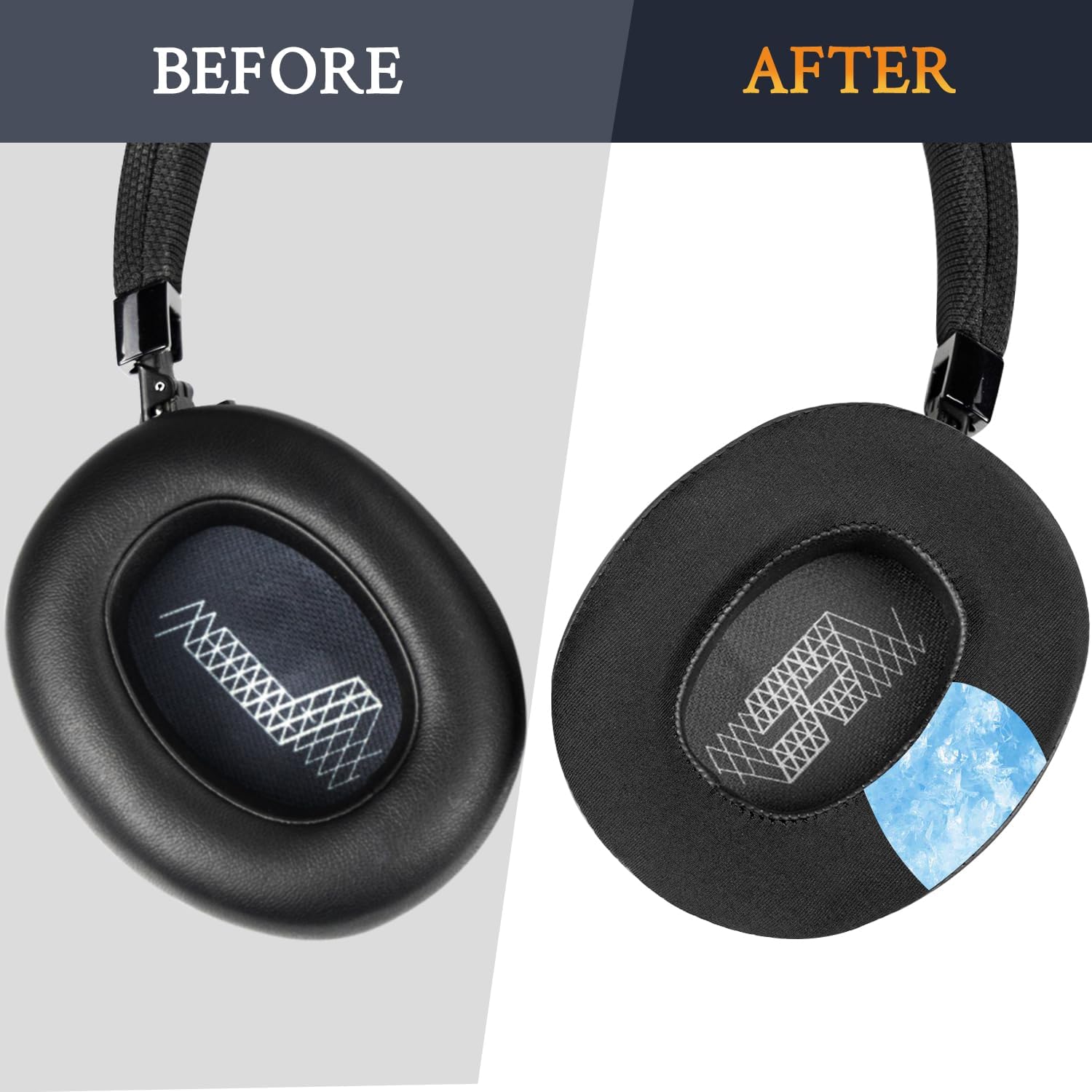 SOULWIT Earpads for JBL E65BTNC, Live 650BTNC, Live 660NC, Live 770NC, Duet NC - Cooling Gel