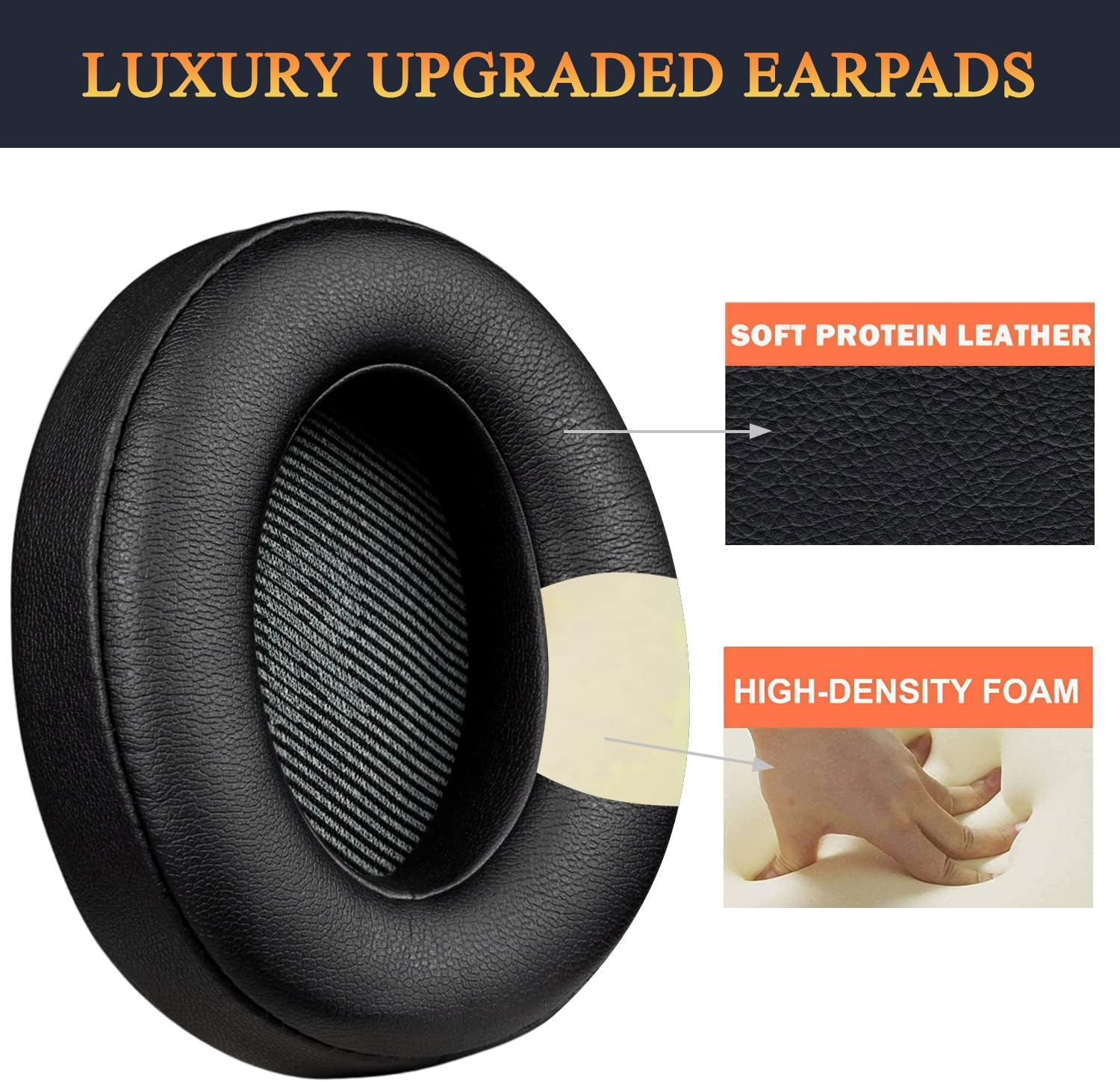 SOULWIT Earpads for JBL Everest 700 (V700BT) - Protein Leather