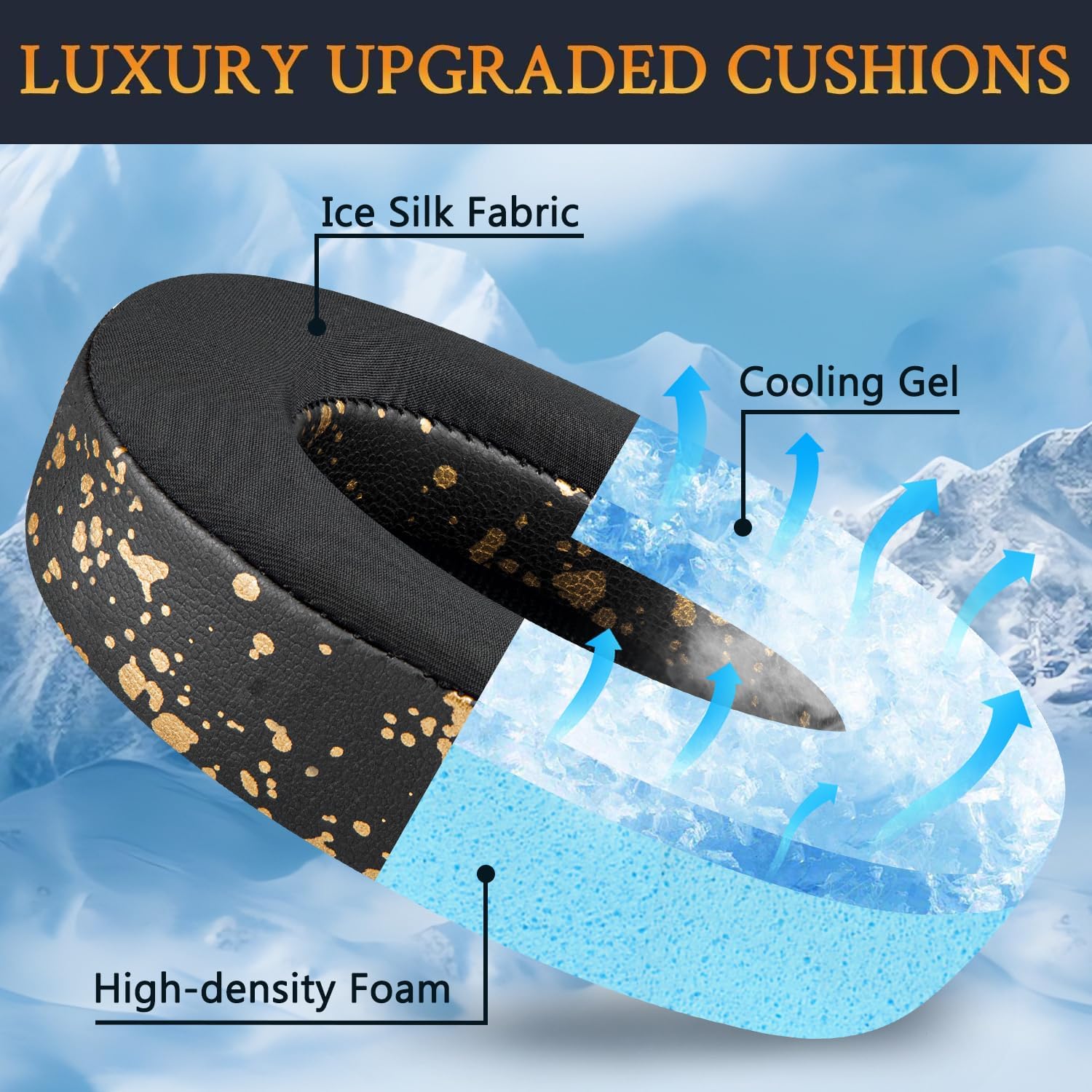SOULWIT Earpads for SteelSeries Arctis 1/3/5/7/7+/7P/7P+/7X/7X+/9/9X/Pro/Prime - Cooling Gel