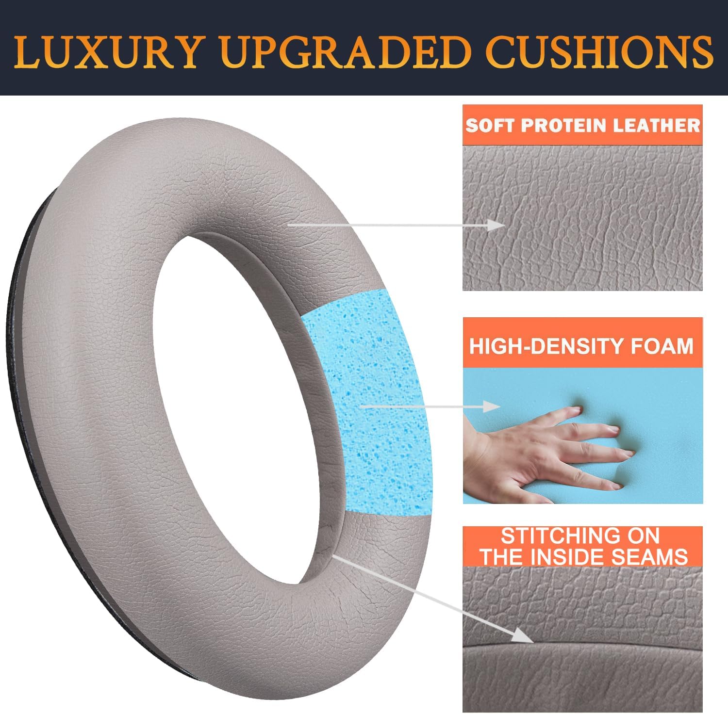 SOULWIT Earpads for Bose QuietComfort 45 Series - Protein Leather