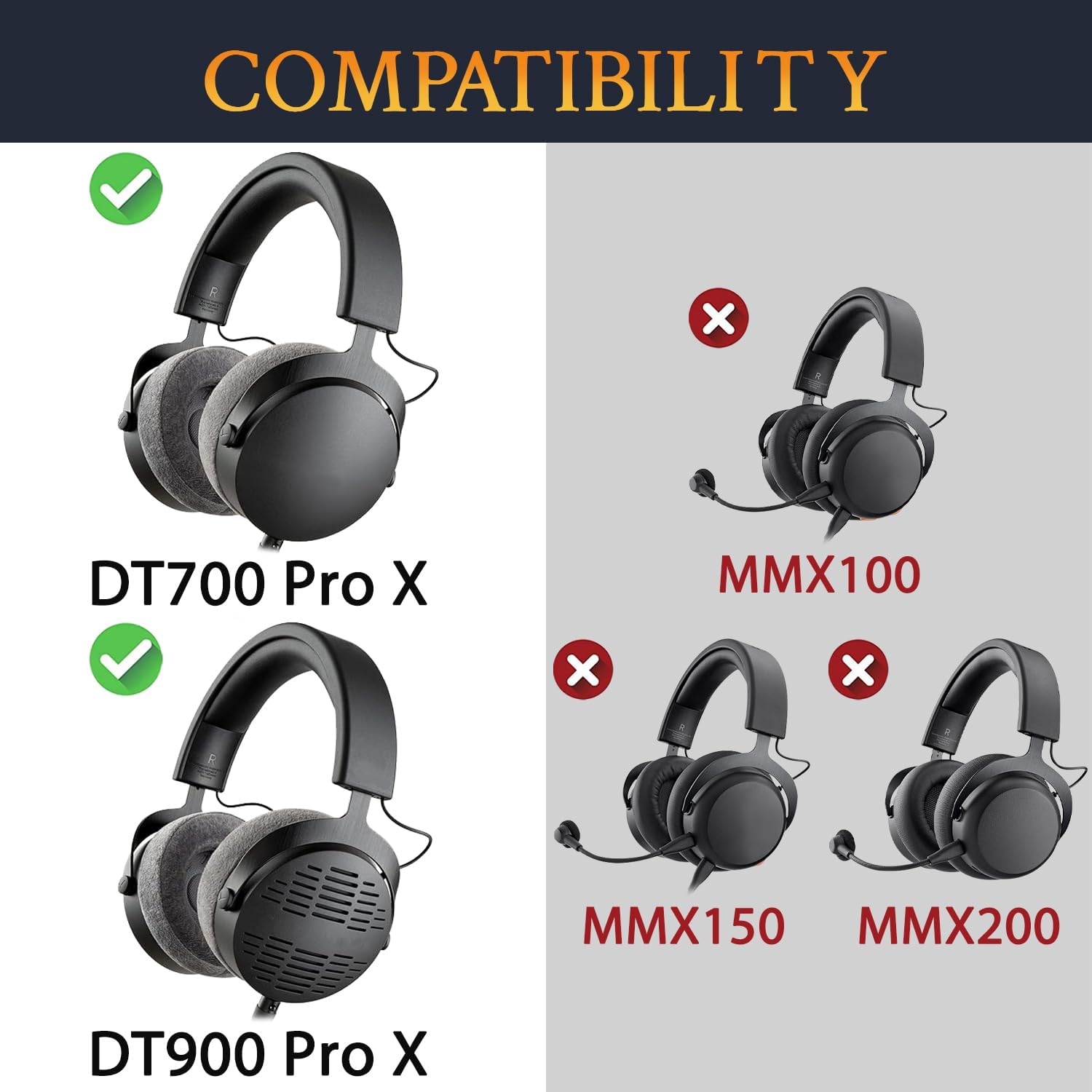 SOULWIT Headband for Beyerdynamic DT700 ProX, DT900 ProX