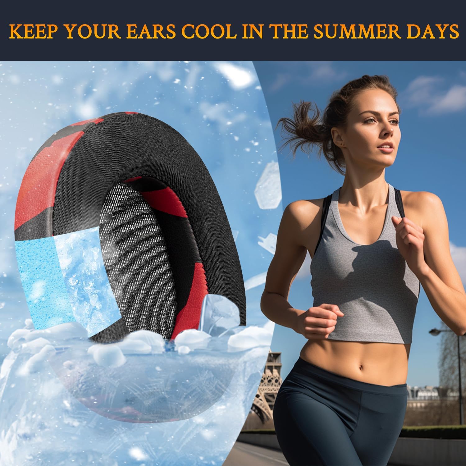 SOULWIT Earpads for SteelSeries Arctis 1/3/5/7/7+/7P/7P+/7X/7X+/9/9X/Pro/Prime - Cooling Gel