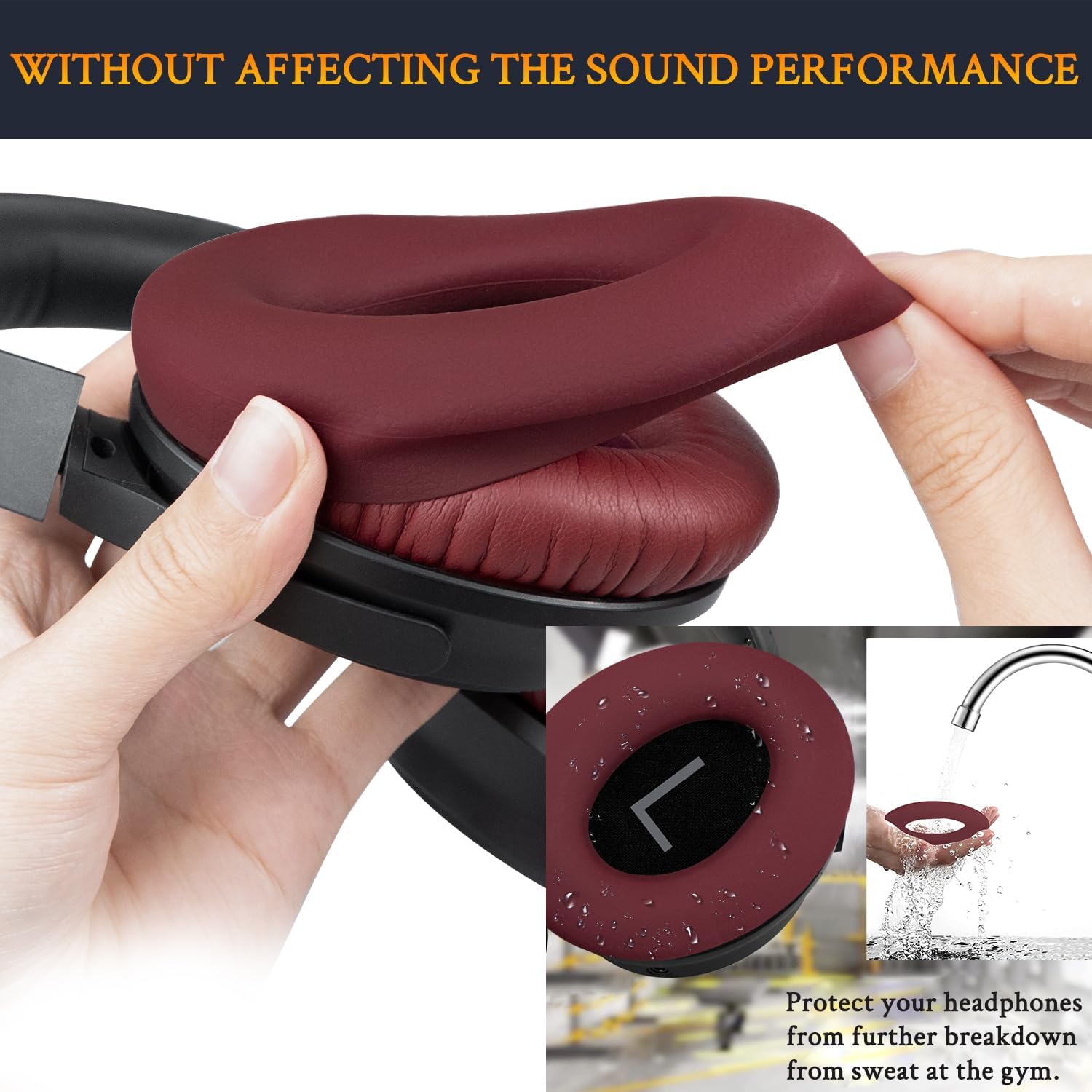 SOULWIT Replacement Kit for Bose QuietComfort 45 Series, Earpads + Headband + Earpads Cover