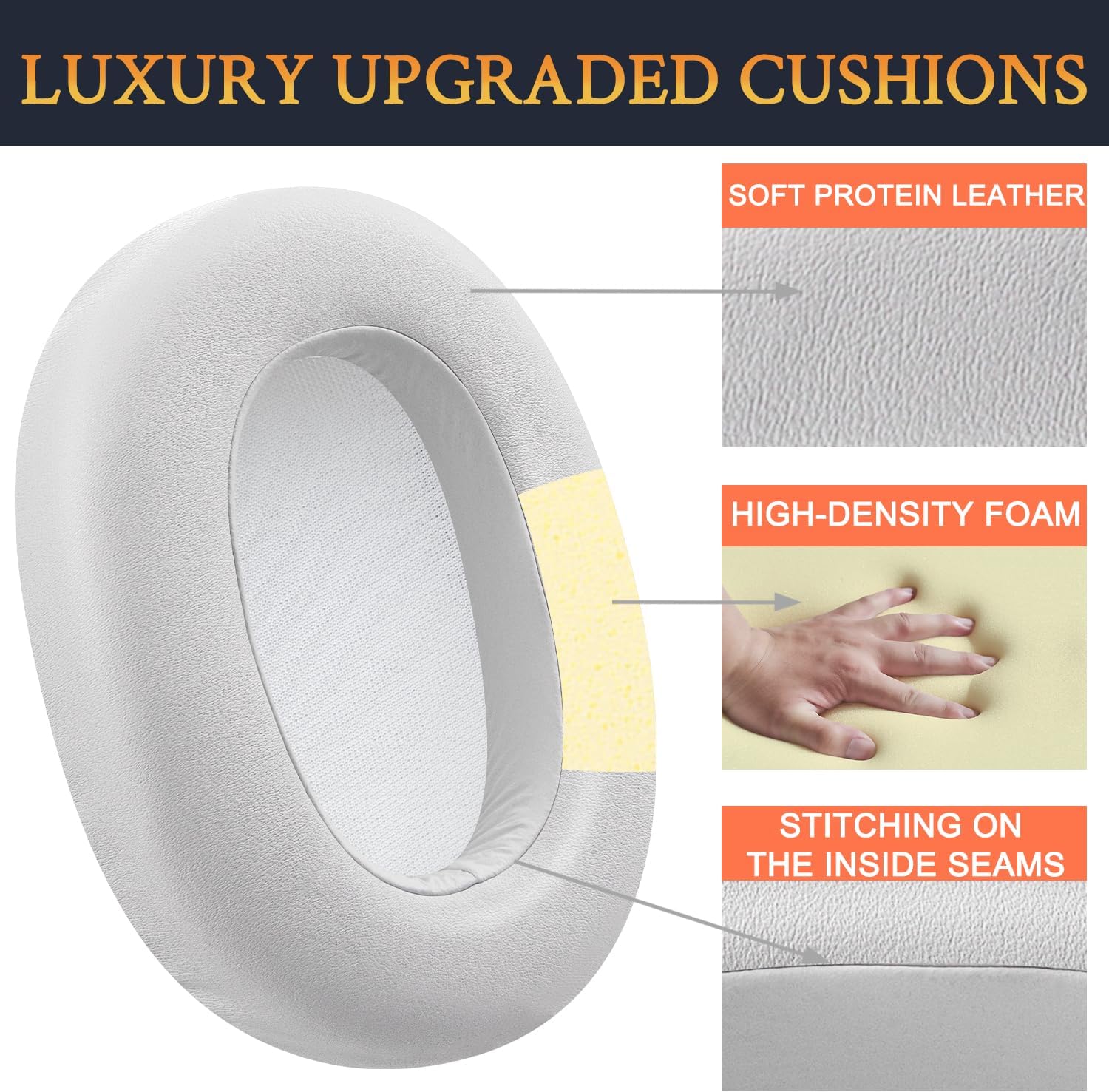 SOULWIT Earpads for Sony ULT WEAR (Model: WH-ULT900N) - Protein Leather