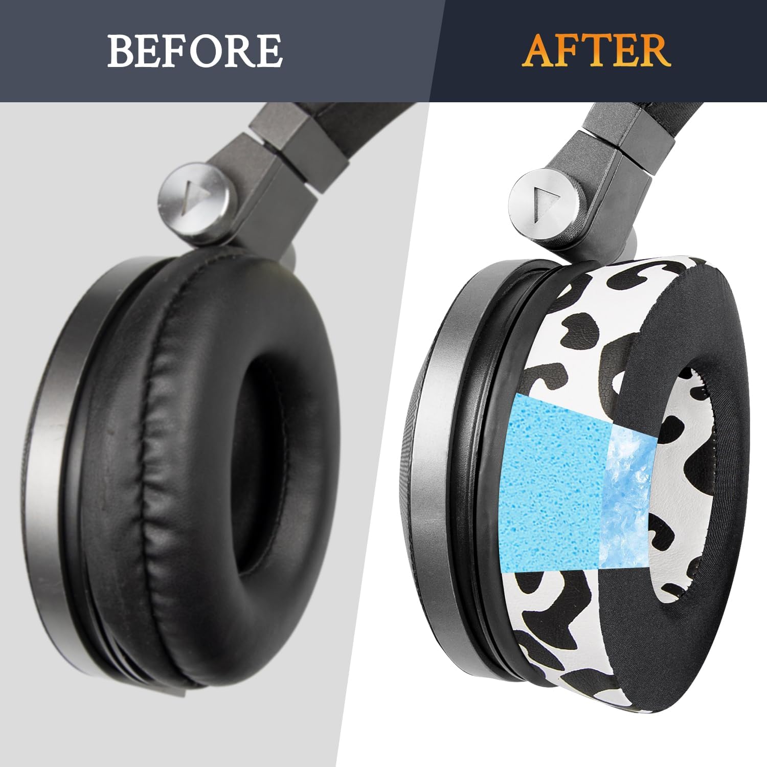 SOULWIT Earpads for JBL Synchros E50BT / S500 / S700 - Cooling Gel