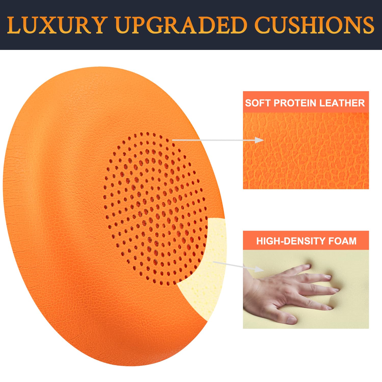 SOULWIT Earpads for Jabra Evolve2 65/40, Elite 45h - Protein Leather