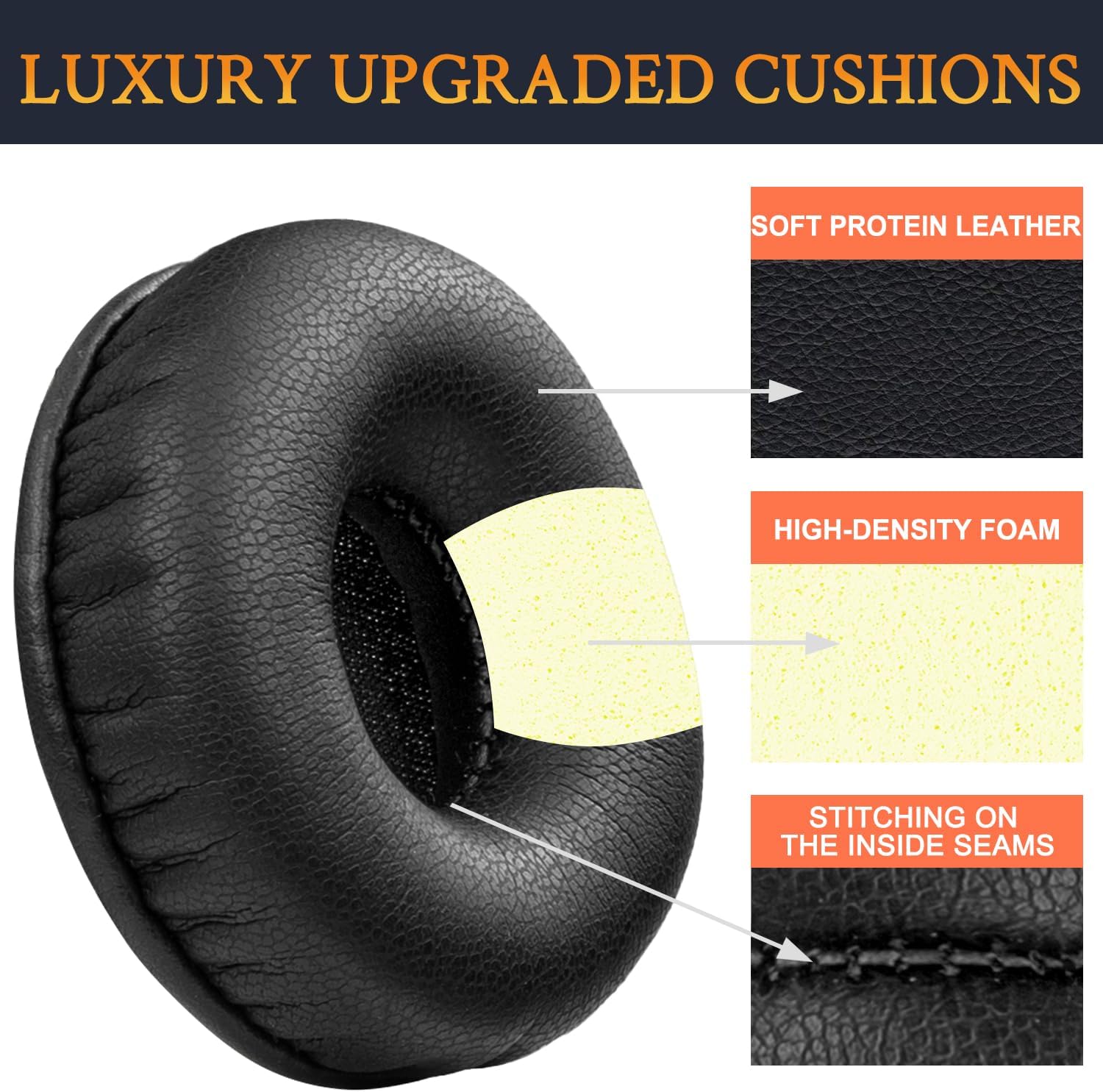 SOULWIT Earpads for Jabra PRO / BIZ / UC Voice - Protein Leather
